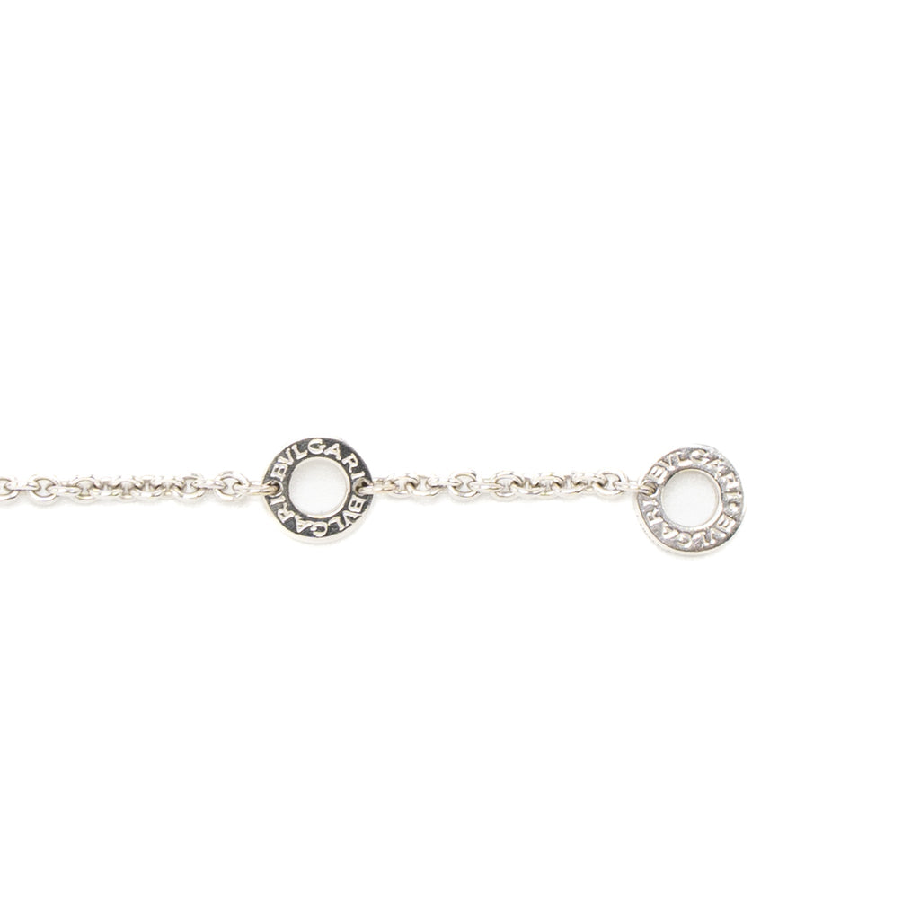 BVLGARI INNER LOCKING RING BRACELET WHITE GOLD
