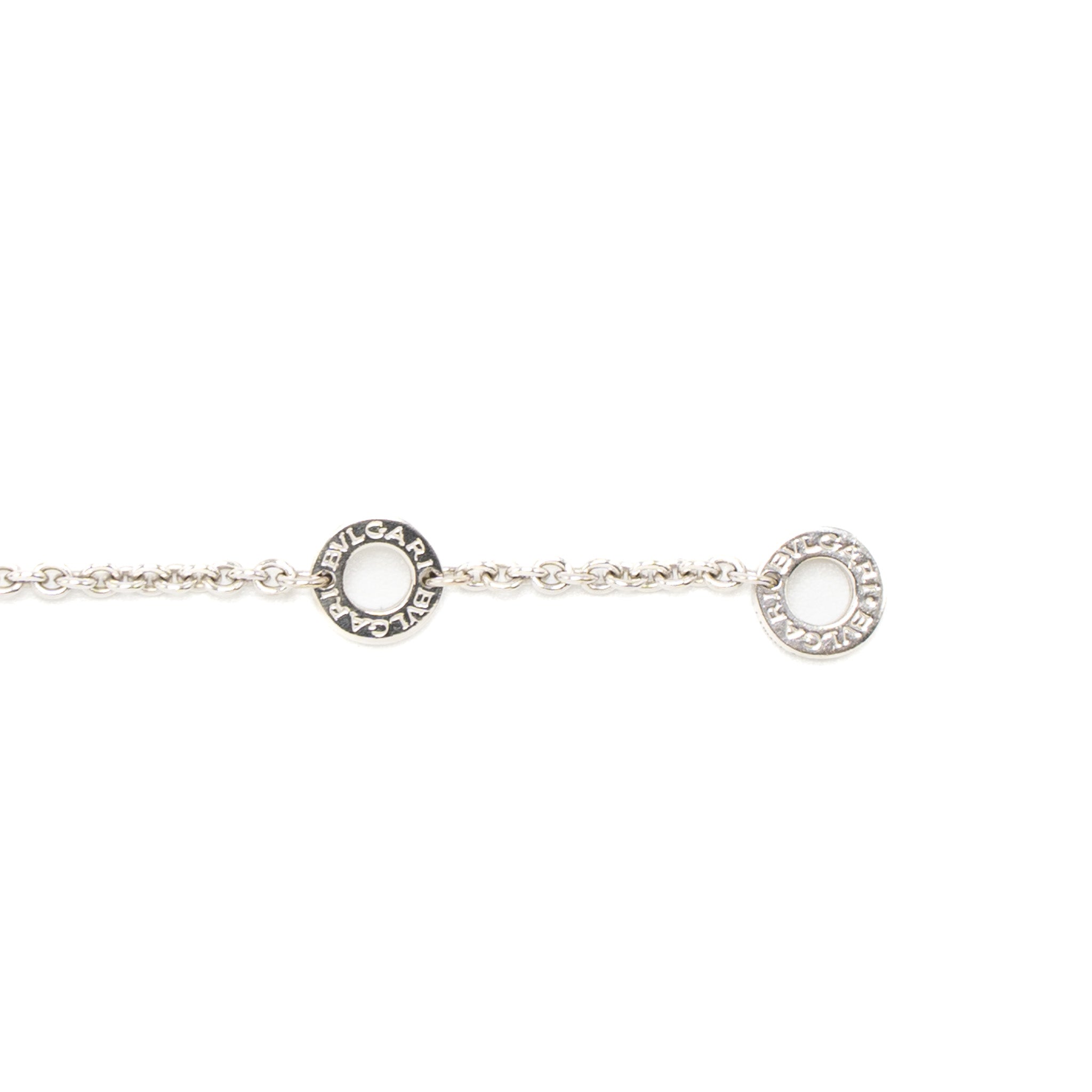 BVLGARI INNER LOCKING RING BRACELET WHITE GOLD