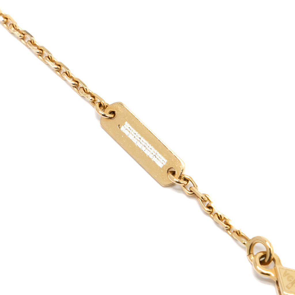 VAN CLEEF AND ARPELS VINTAGE ALHAMBRA PENDANT ONYX / YELLOW GOLD