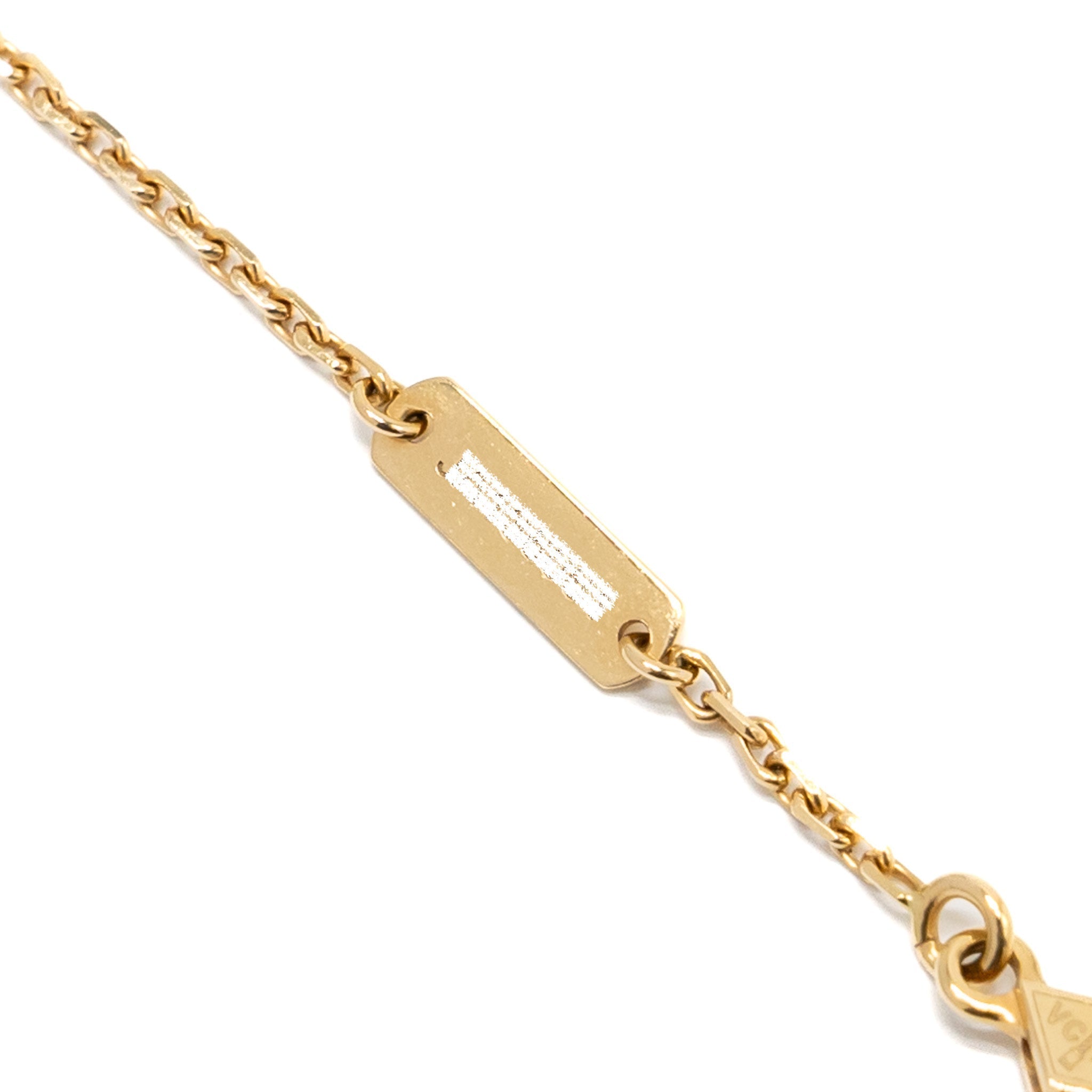 VAN CLEEF AND ARPELS VINTAGE ALHAMBRA PENDANT ONYX / YELLOW GOLD
