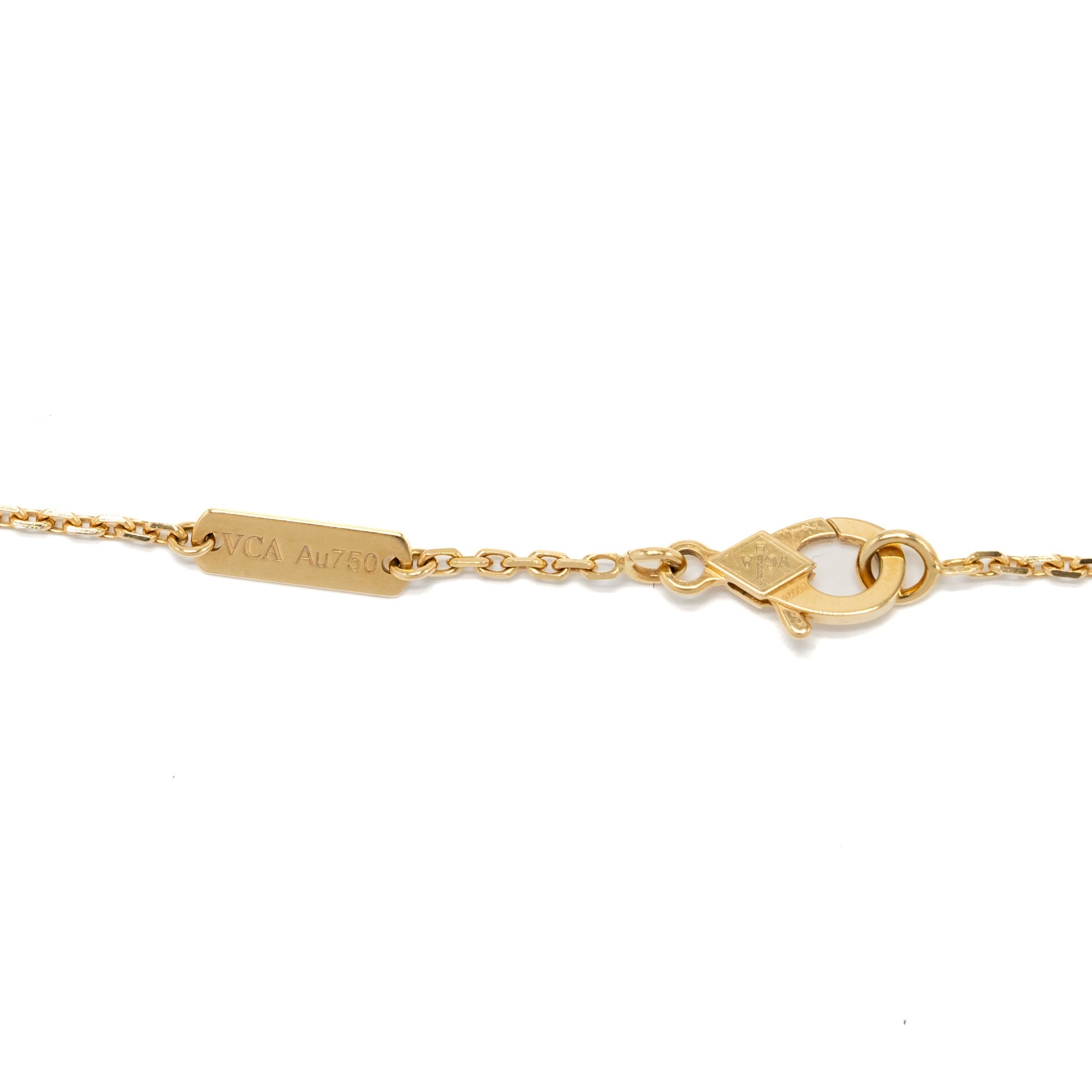 VAN CLEEF AND ARPELS VINTAGE ALHAMBRA PENDANT ONYX / YELLOW GOLD