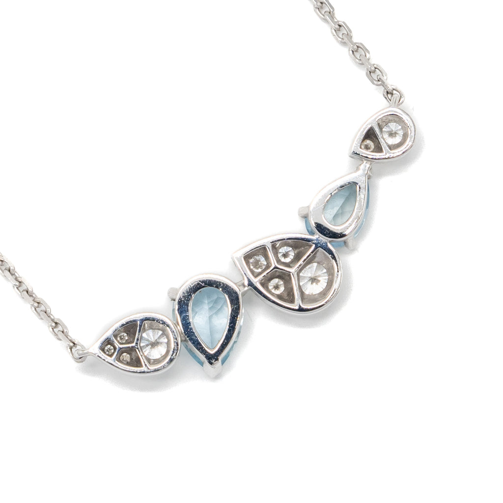 CHAUMET JOSEPHINE RINDE D’AIGRETTE NECKLACE WHITE GOLD / AQUAMARINES / DIAMONDS