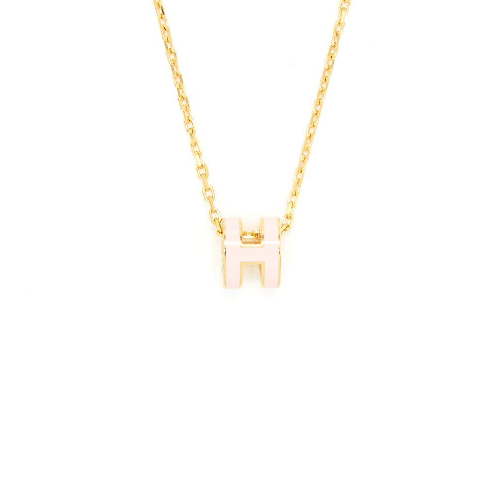 HERMES MINI POP H PEDANT ROSE DRAGEE GHW