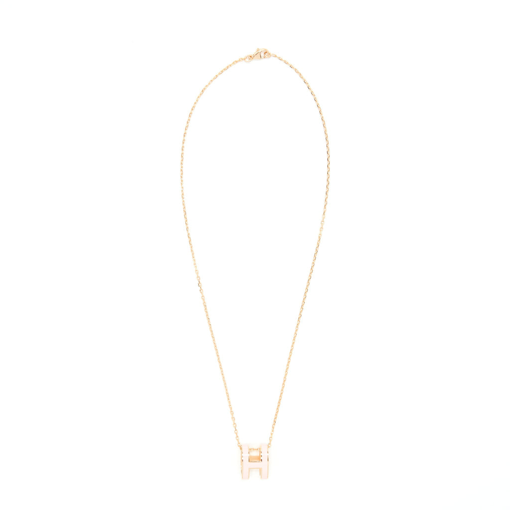 HERMES POP H PENDANT ROSE DRAGEE RGHW