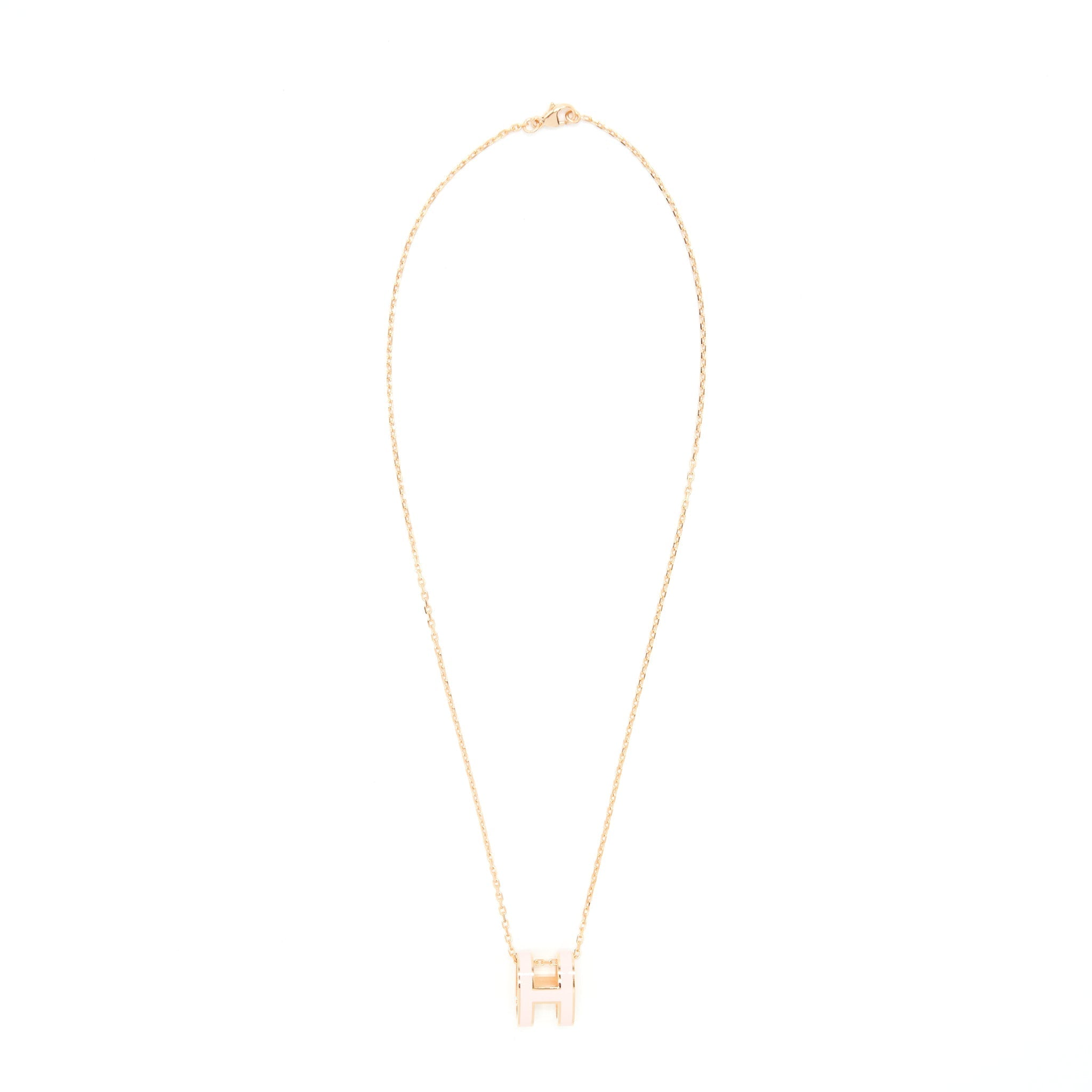 HERMES POP H PENDANT ROSE DRAGEE RGHW