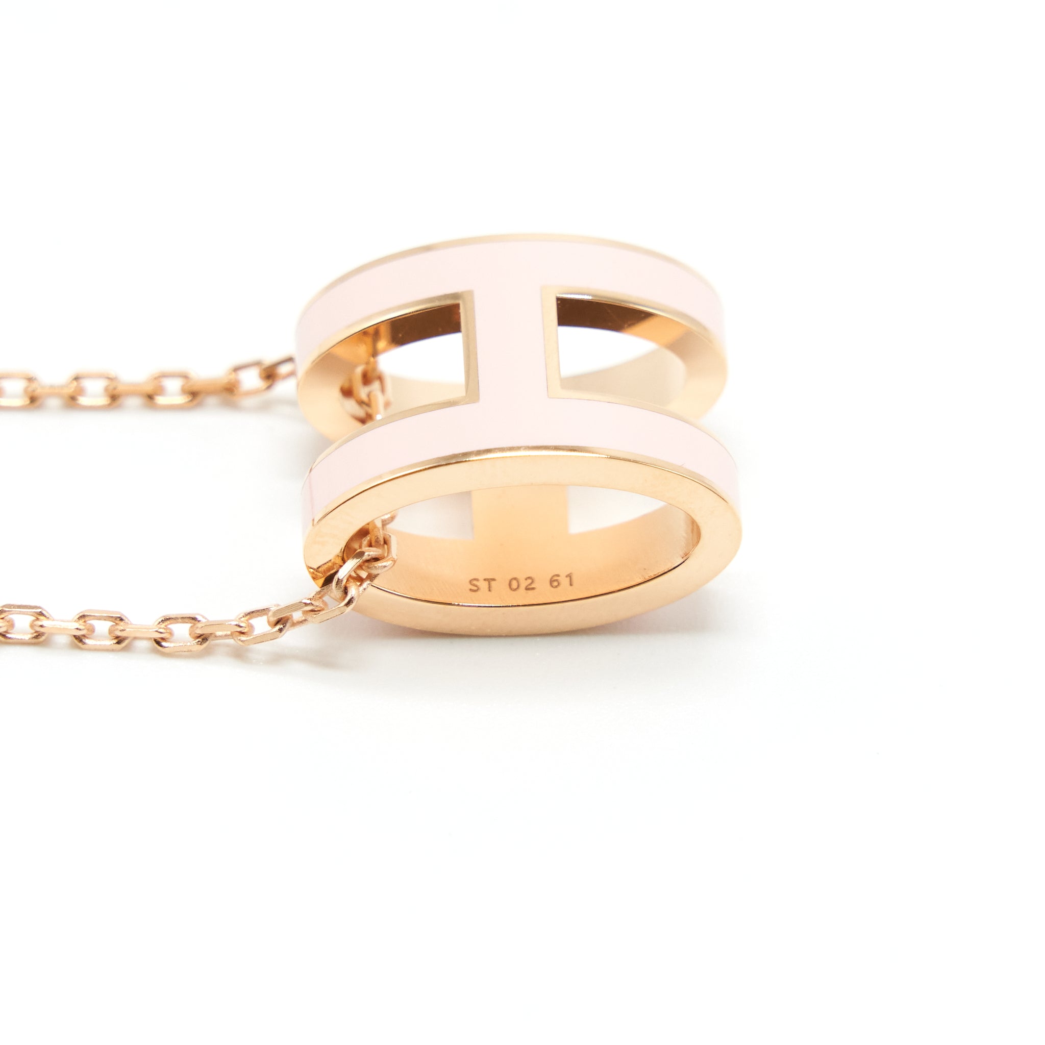 HERMES POP H PENDANT ROSE DRAGEE RGHW