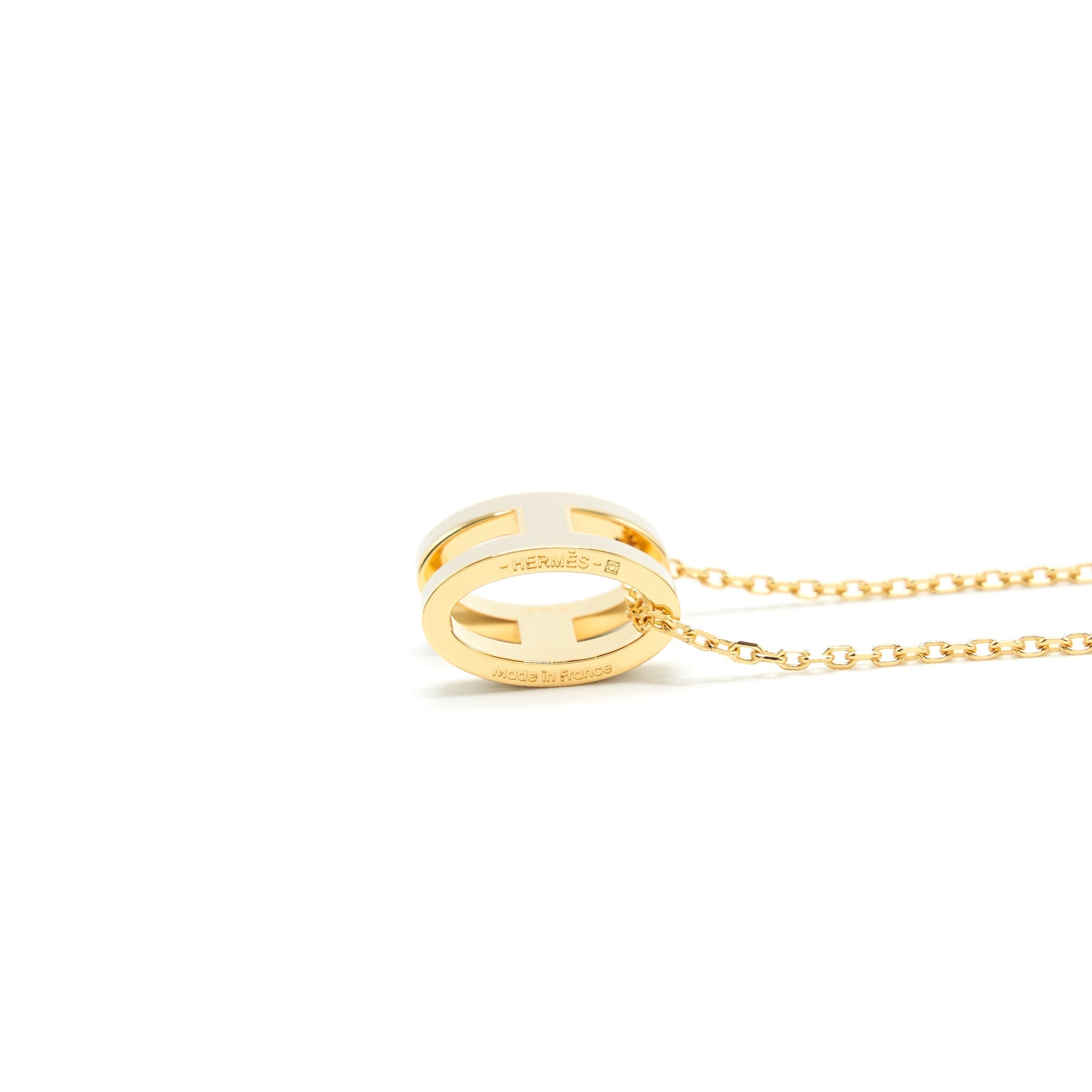 HERMES POP H PENDANT MARRON GLACE GHW