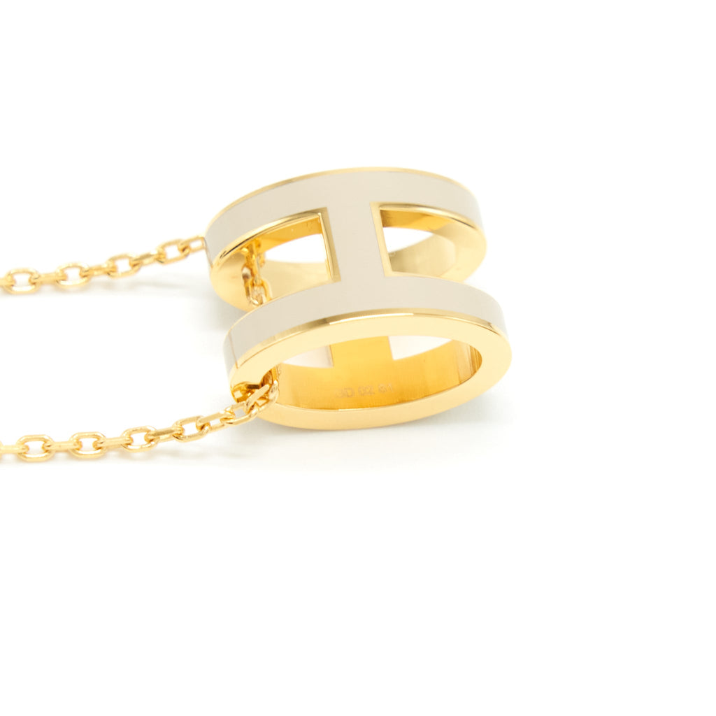HERMES POP H PENDANT MARRON GLACE GHW
