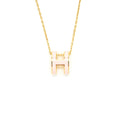 HERMES POP H PENDENT ROSE DRAGEE GHW