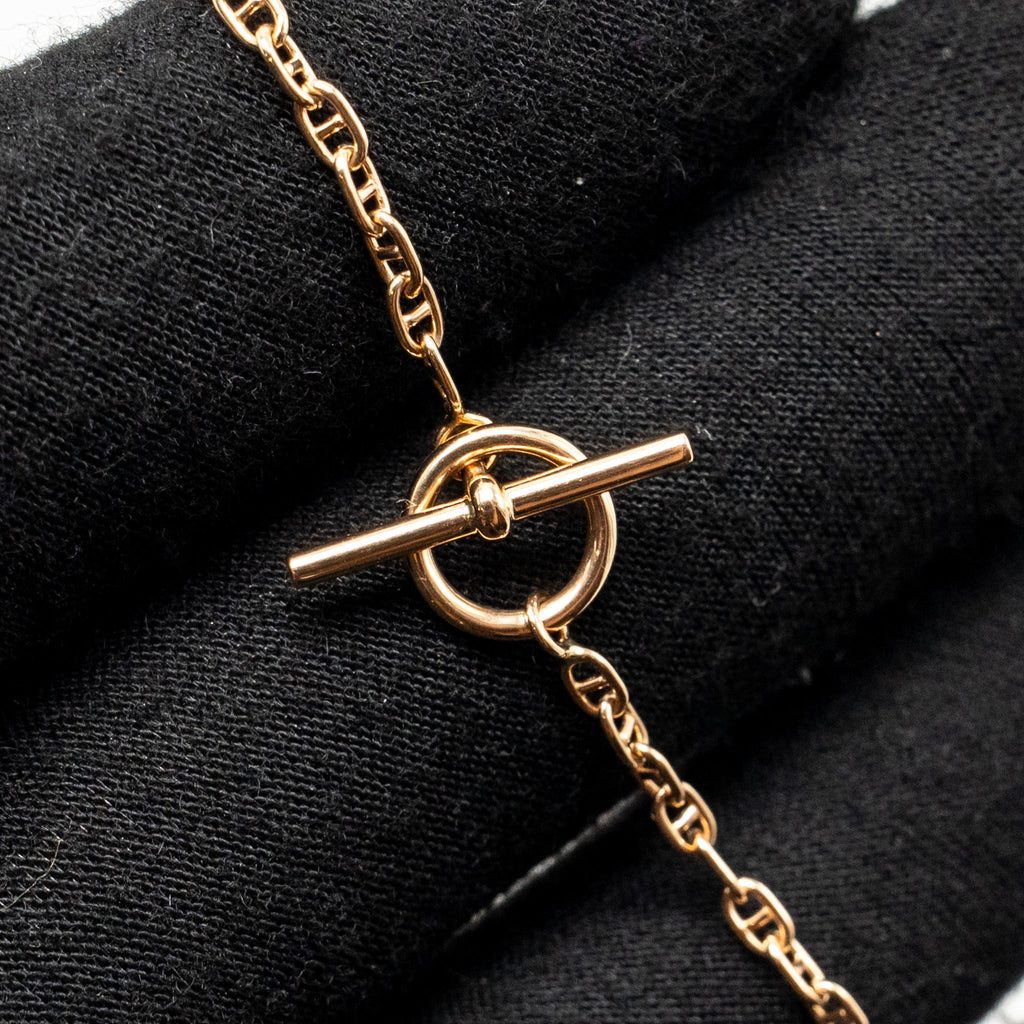 HERMES FARANDOLE BRACELET ROSE GOLD