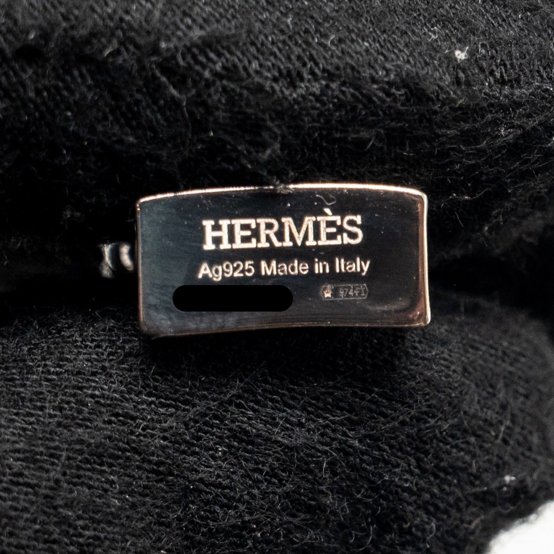 HERMES AMULETTES KELLY PENDANT STERLING SILVER