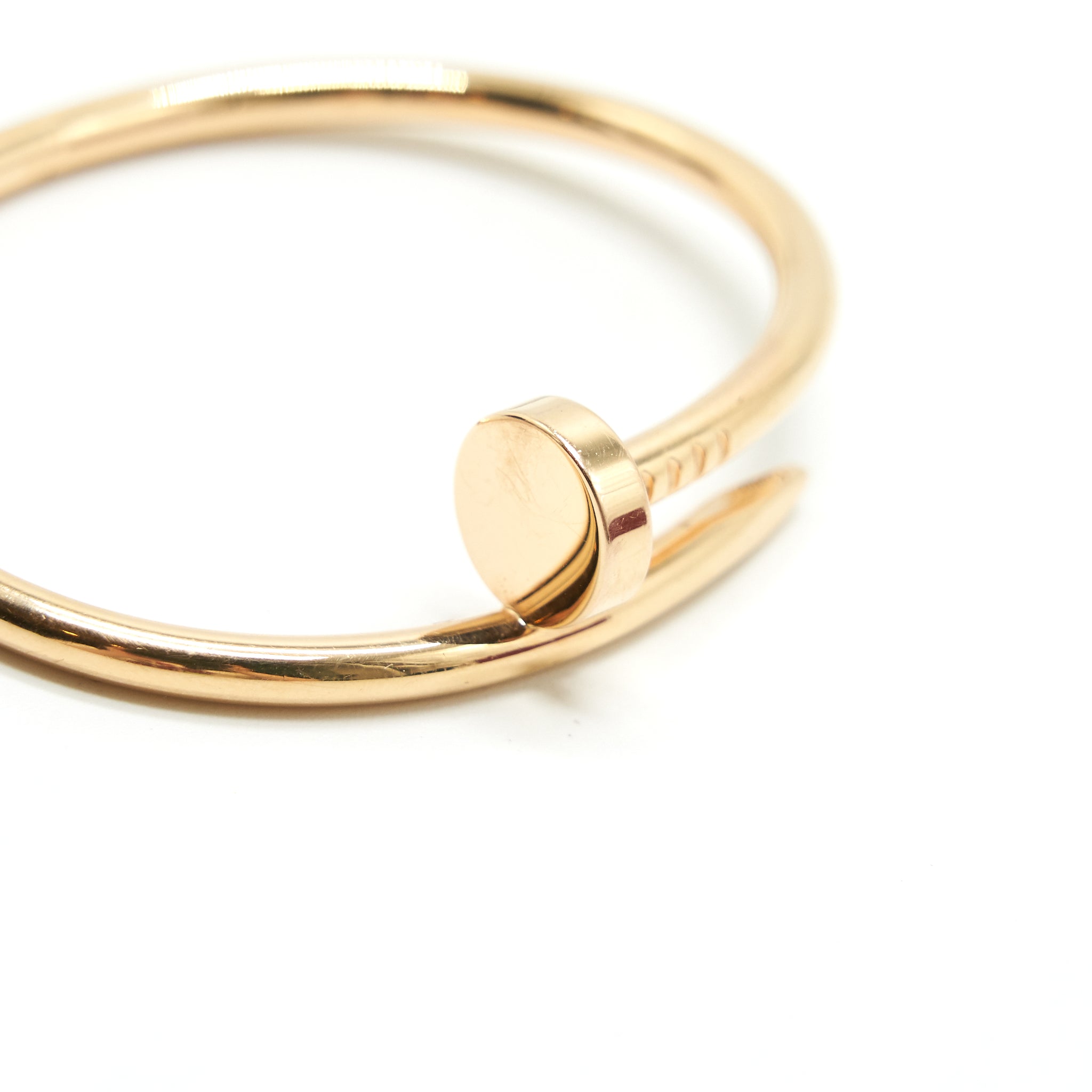 CARTIER JUSTE UN CLOU 18K ROSE GOLD BRACELET