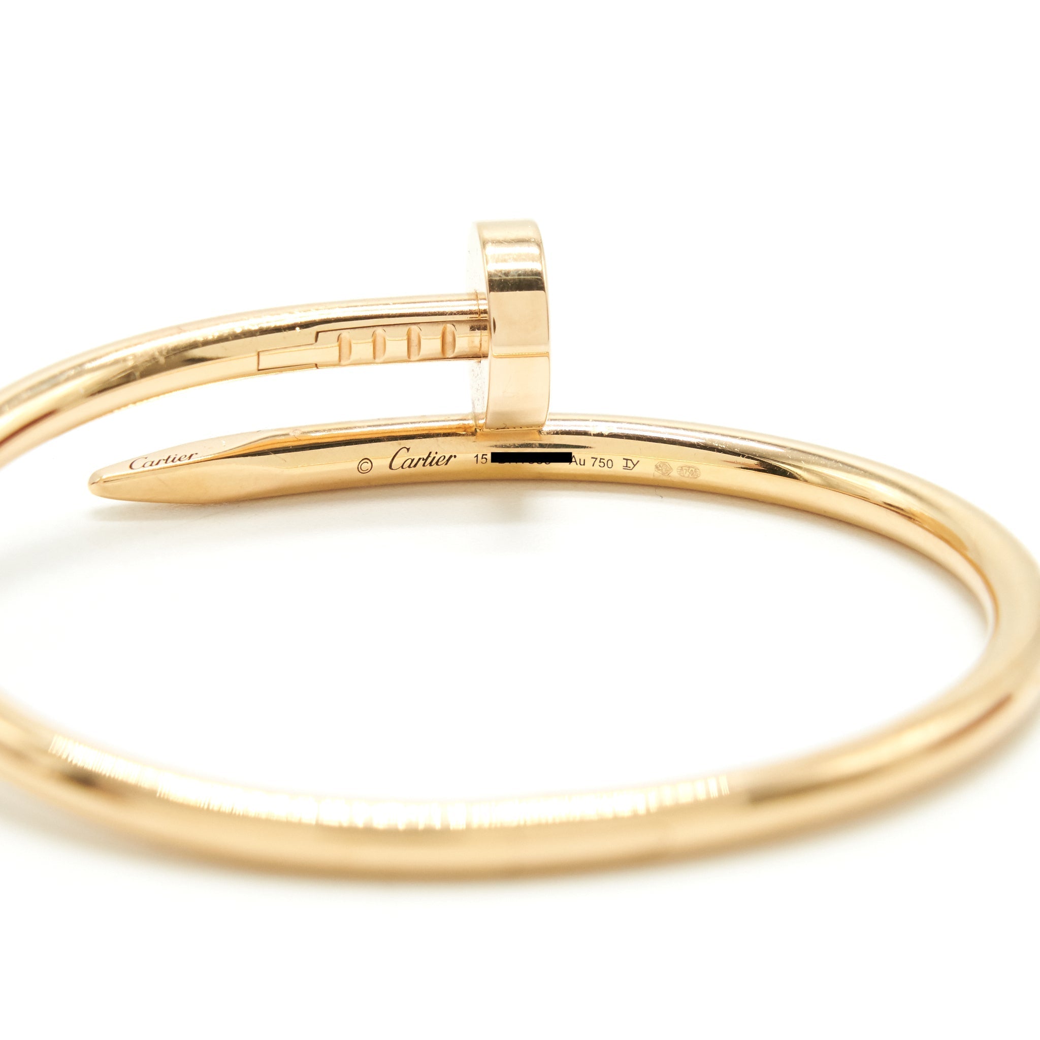CARTIER JUSTE UN CLOU 18K ROSE GOLD BRACELET