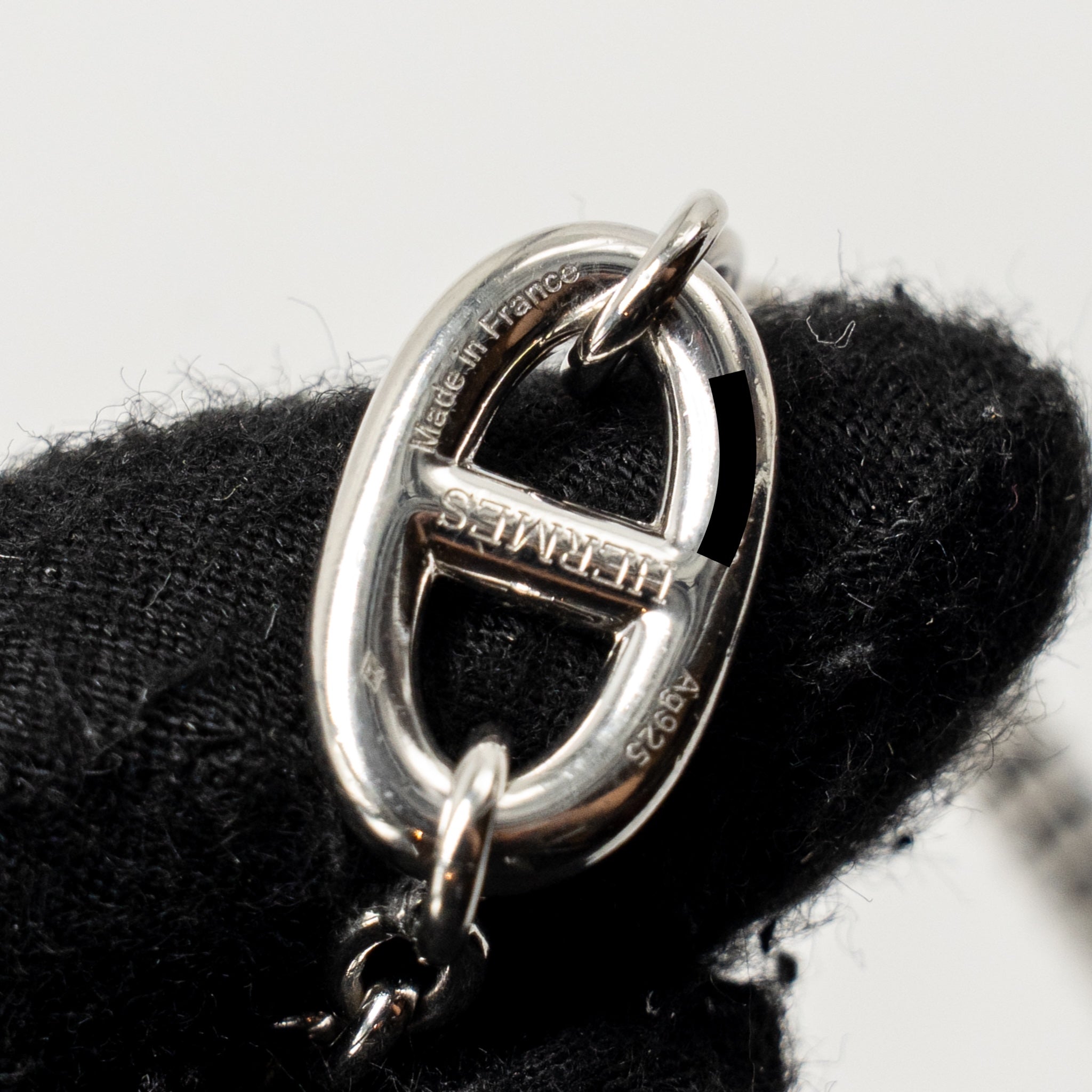 HERMES 160CM FARANDOLE LONG NECKLACE SILVER TONE