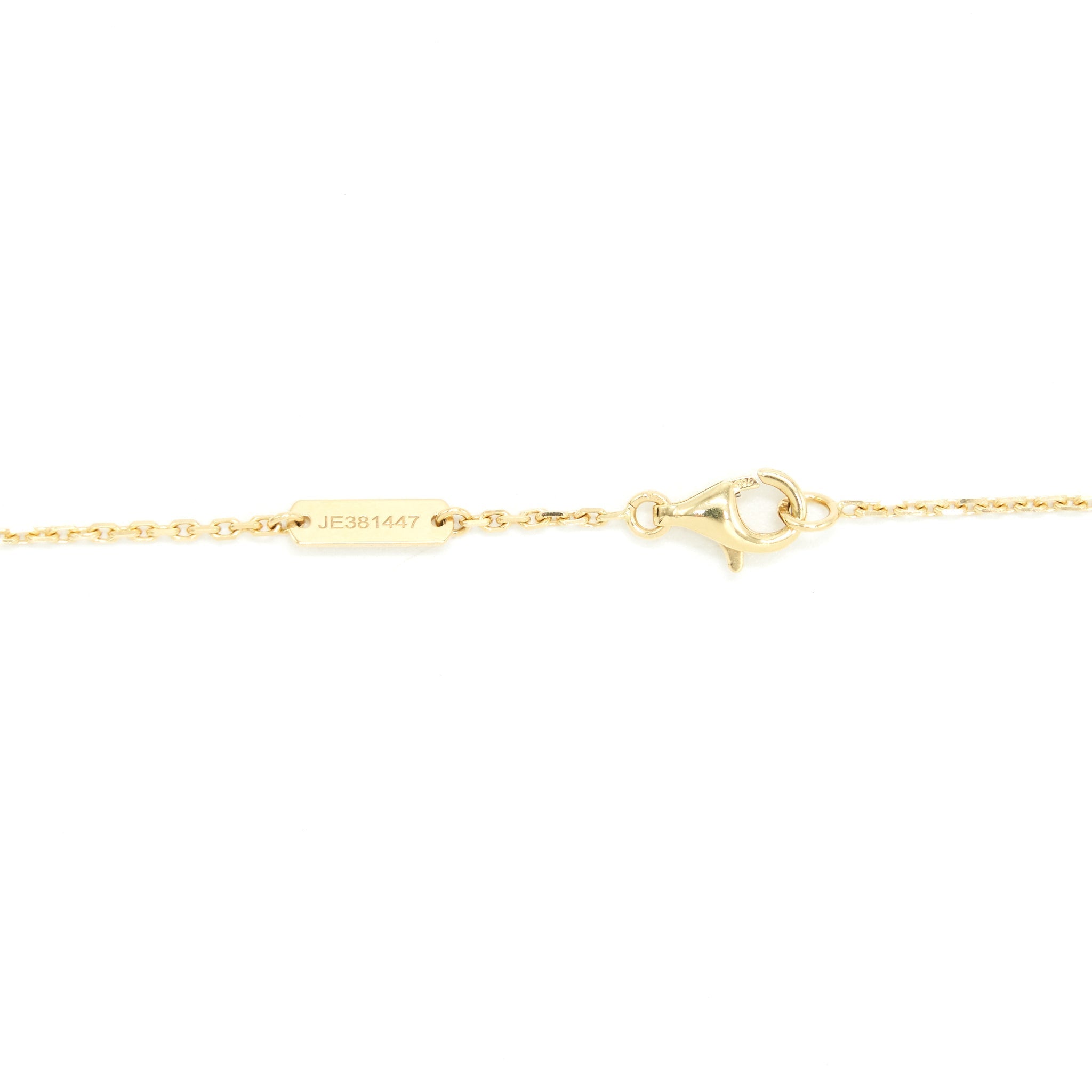 VAN CLEEF & ARPELS VINTAGE ALHAMBRA PENDANT ONYX AND YELLOW GOLD
