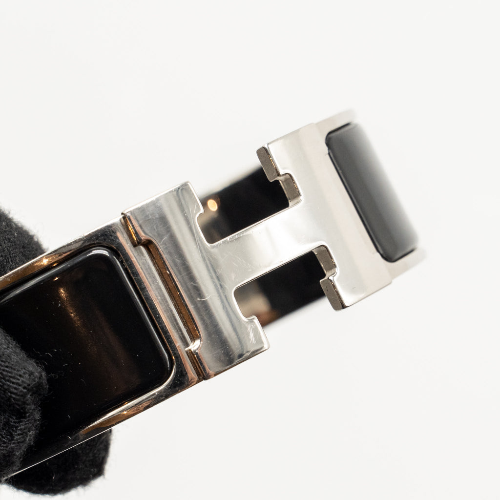 HERMES CLIC CLAC H BRACELET BLACK SHW
