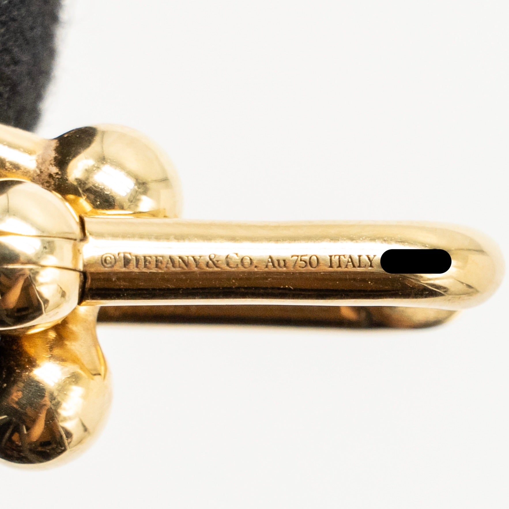 TIFFANY HARDWARE LARGE LINK EARRINGS YELLOW GOLD