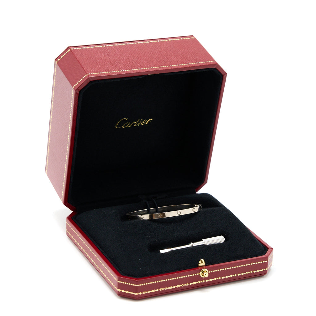 CARTIER LOVE BRACELET WHITE GOLD