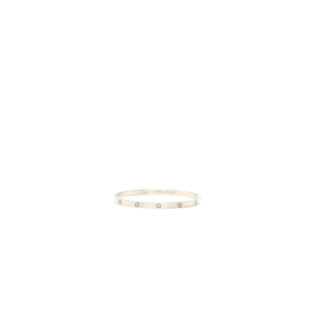 CARTIER LOVE BRACELET WHITE GOLD