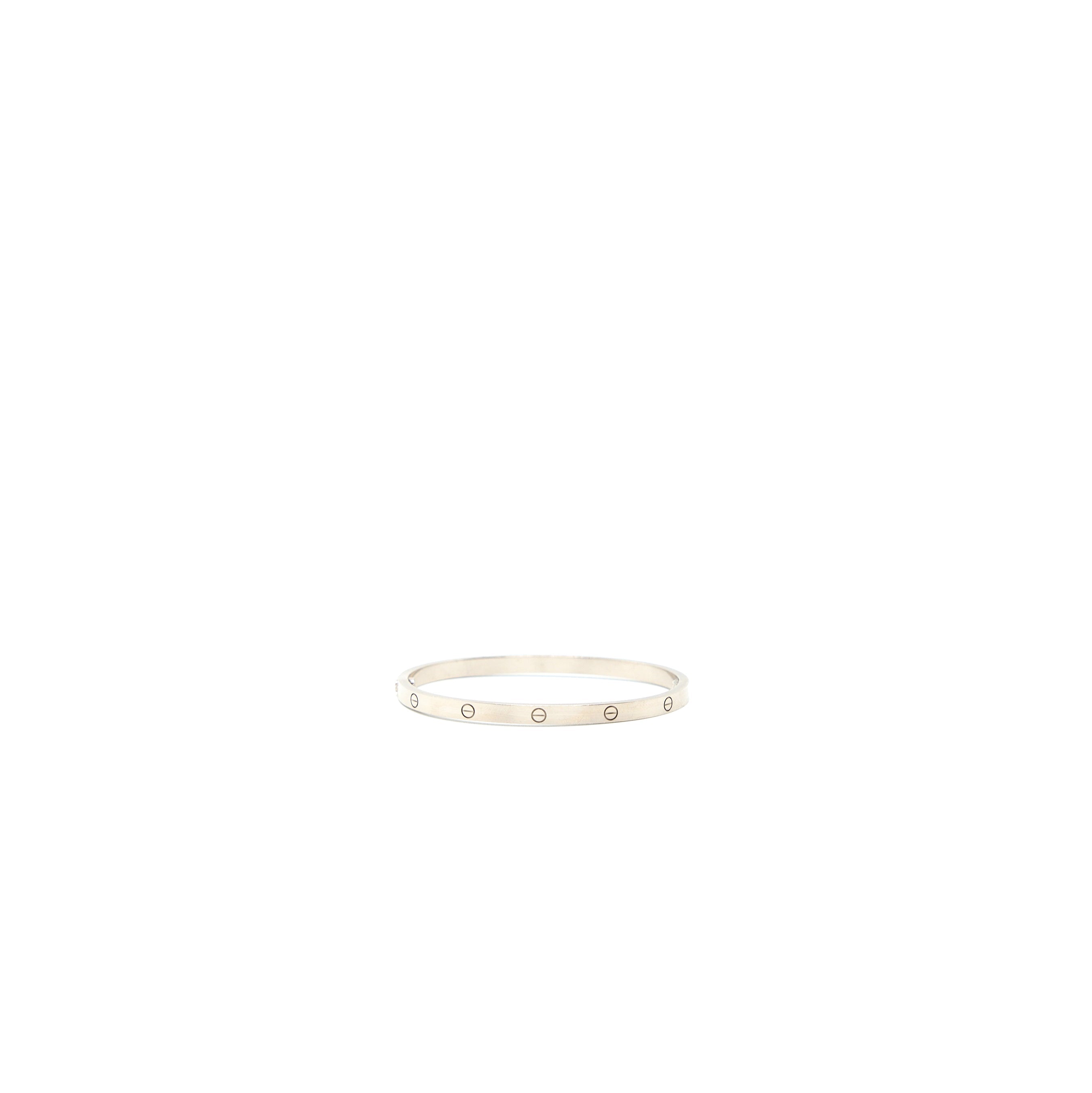 CARTIER LOVE BRACELET WHITE GOLD