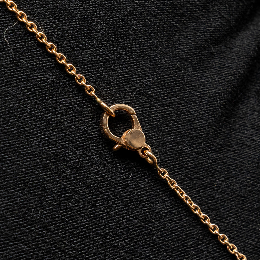 HERMES FINESSE PENDANT ROSE GOLD WITH DIAMONDS