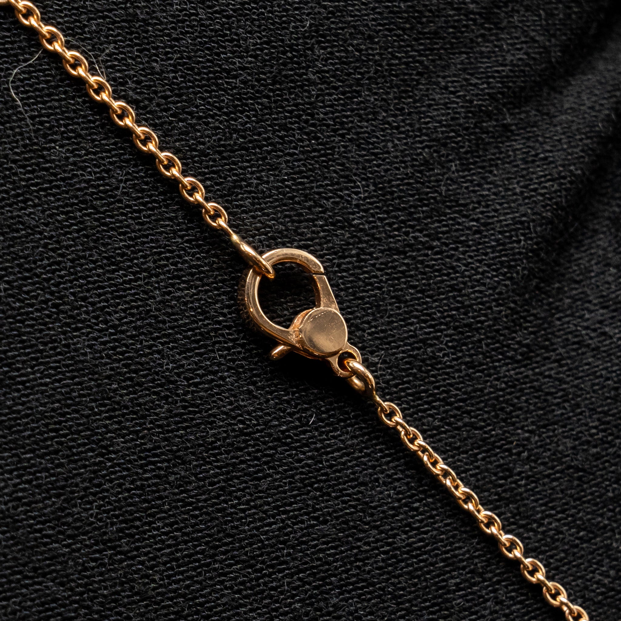 HERMES FINESSE PENDANT ROSE GOLD WITH DIAMONDS