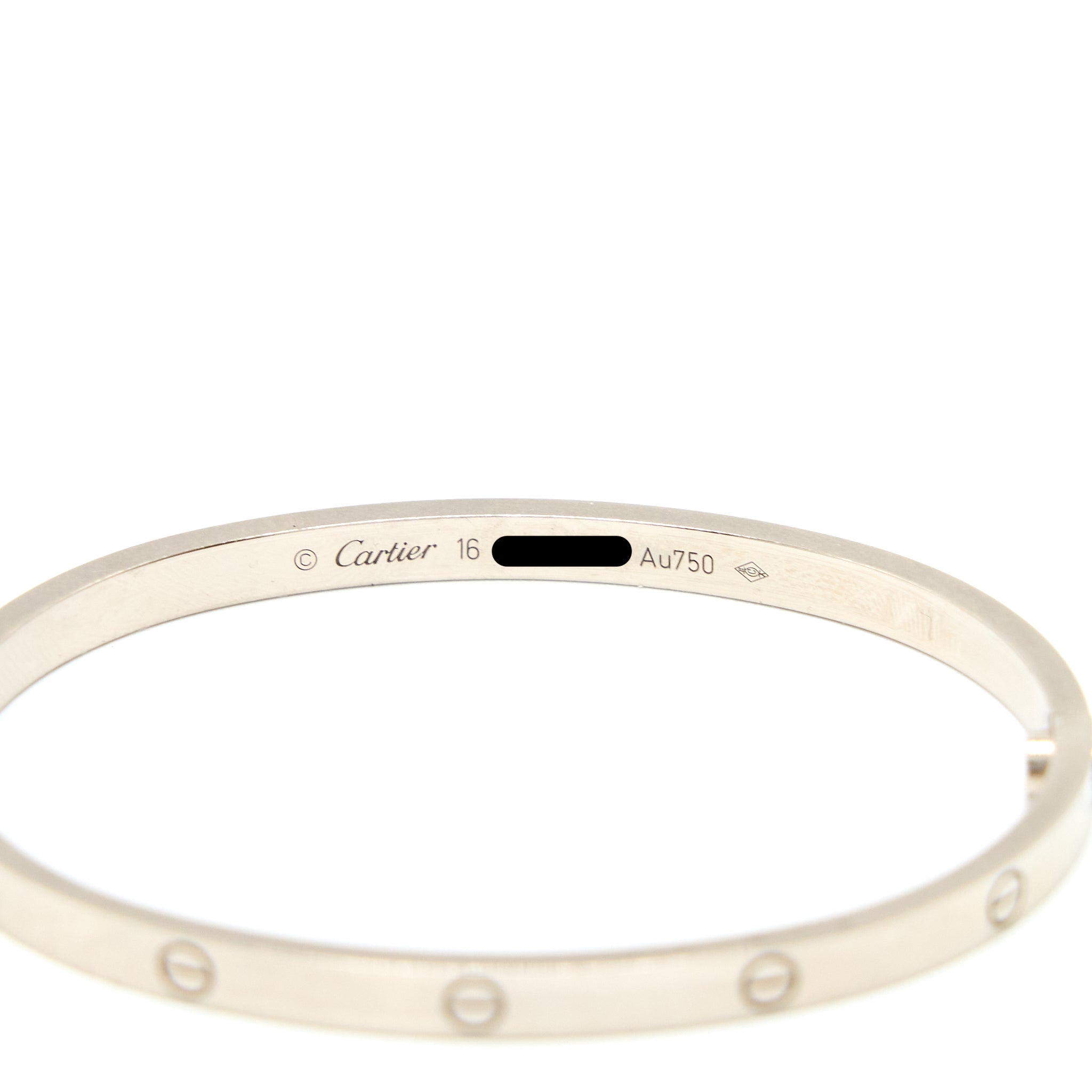 CARTIER LOVE BRACELET WHITE GOLD