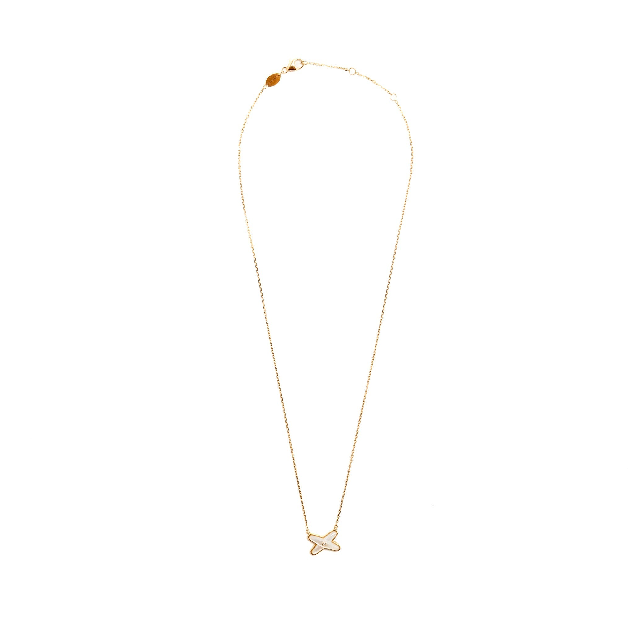 CHAUMET JEUX DE LIENS PENDANT ROSE GOLD / MOTHER OF PEARL / DIAMOND