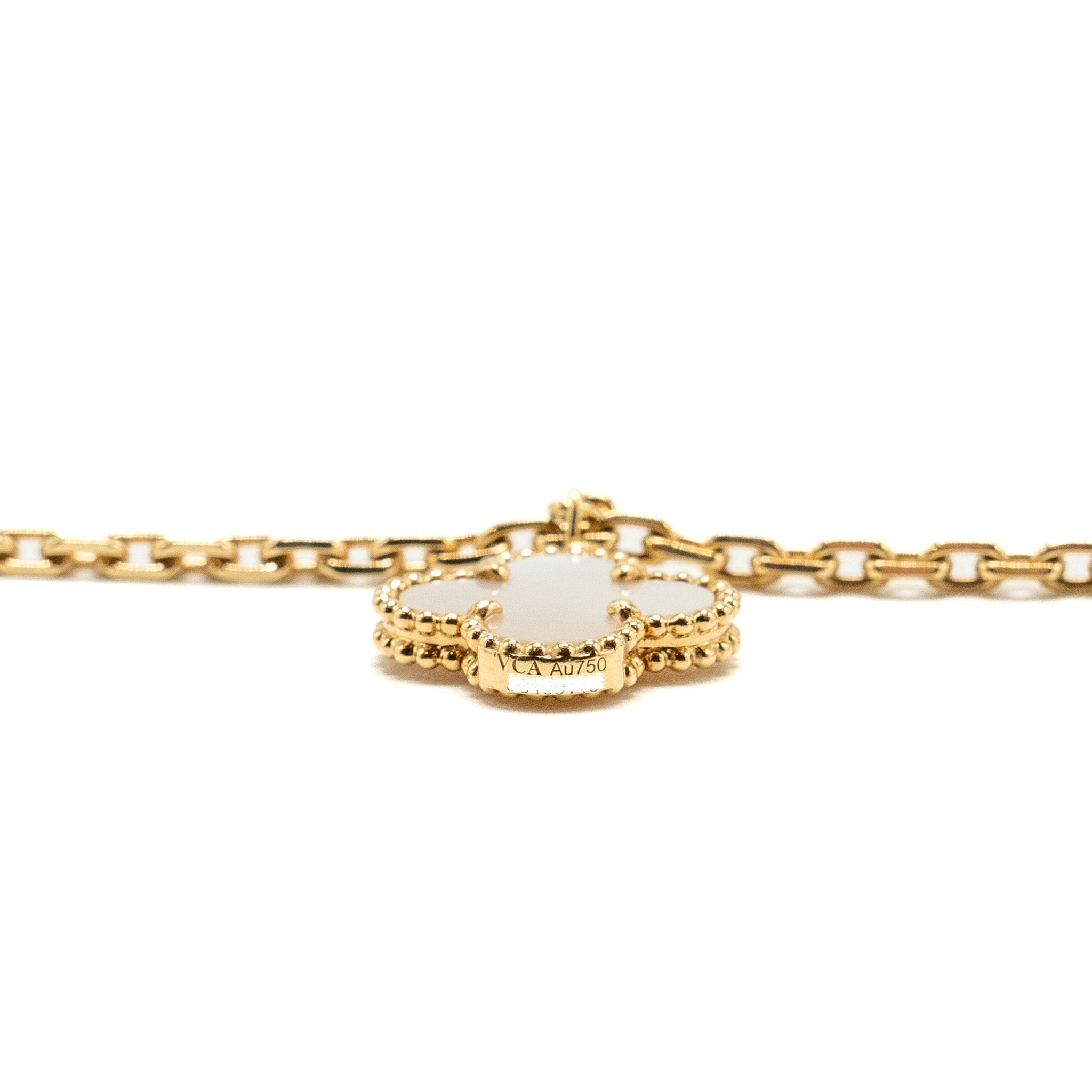 VAN CLEEF & ARPELS LUCKY ALHAMBRA 4-MOTIF BRACELET YELLOW GOLD