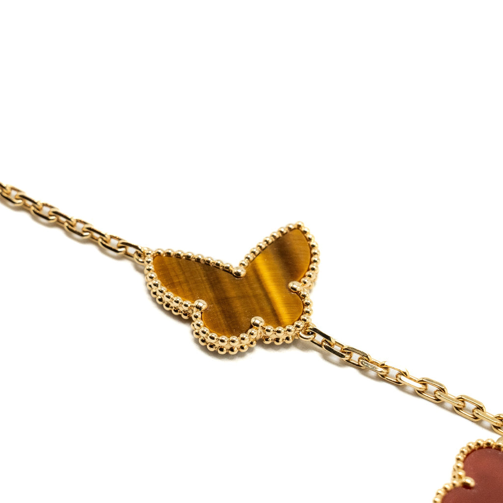 VAN CLEEF & ARPELS LUCKY ALHAMBRA 4-MOTIF BRACELET YELLOW GOLD