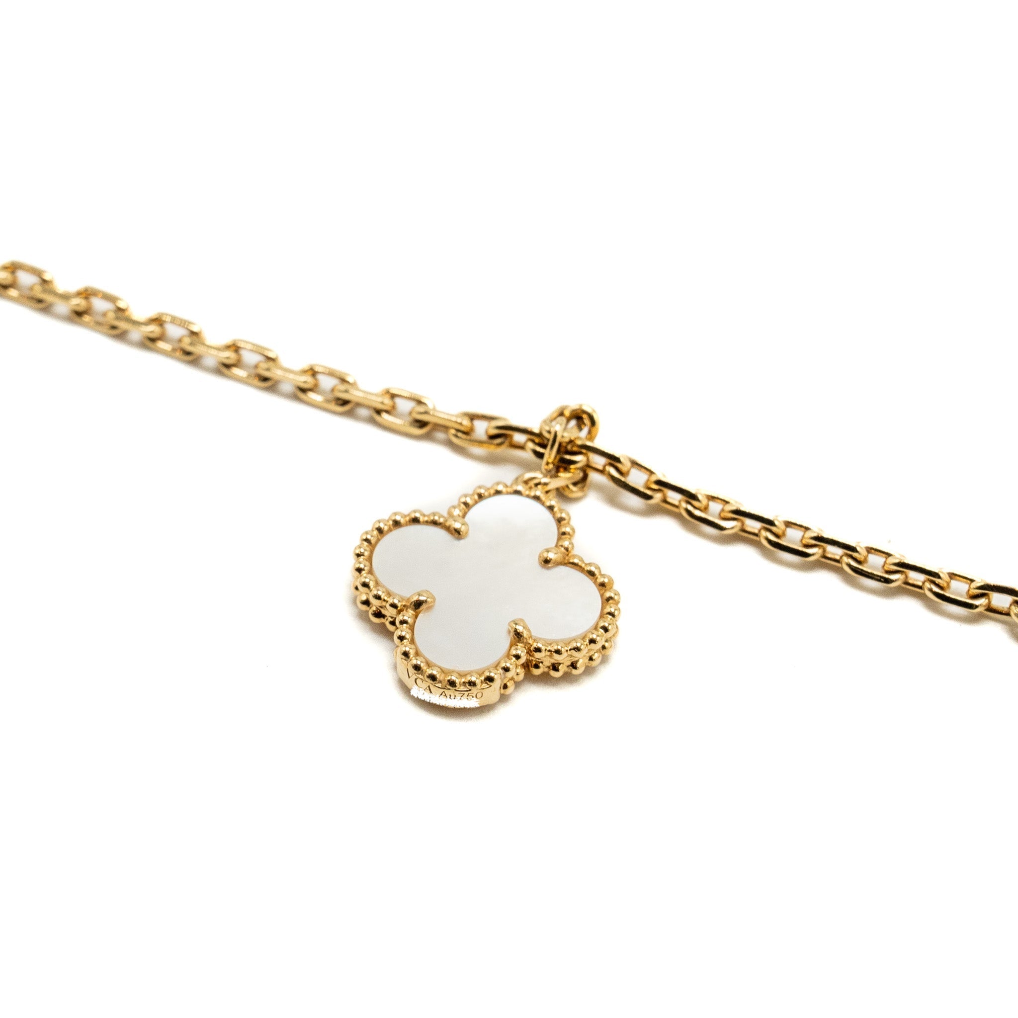 VAN CLEEF & ARPELS LUCKY ALHAMBRA 4-MOTIF BRACELET YELLOW GOLD