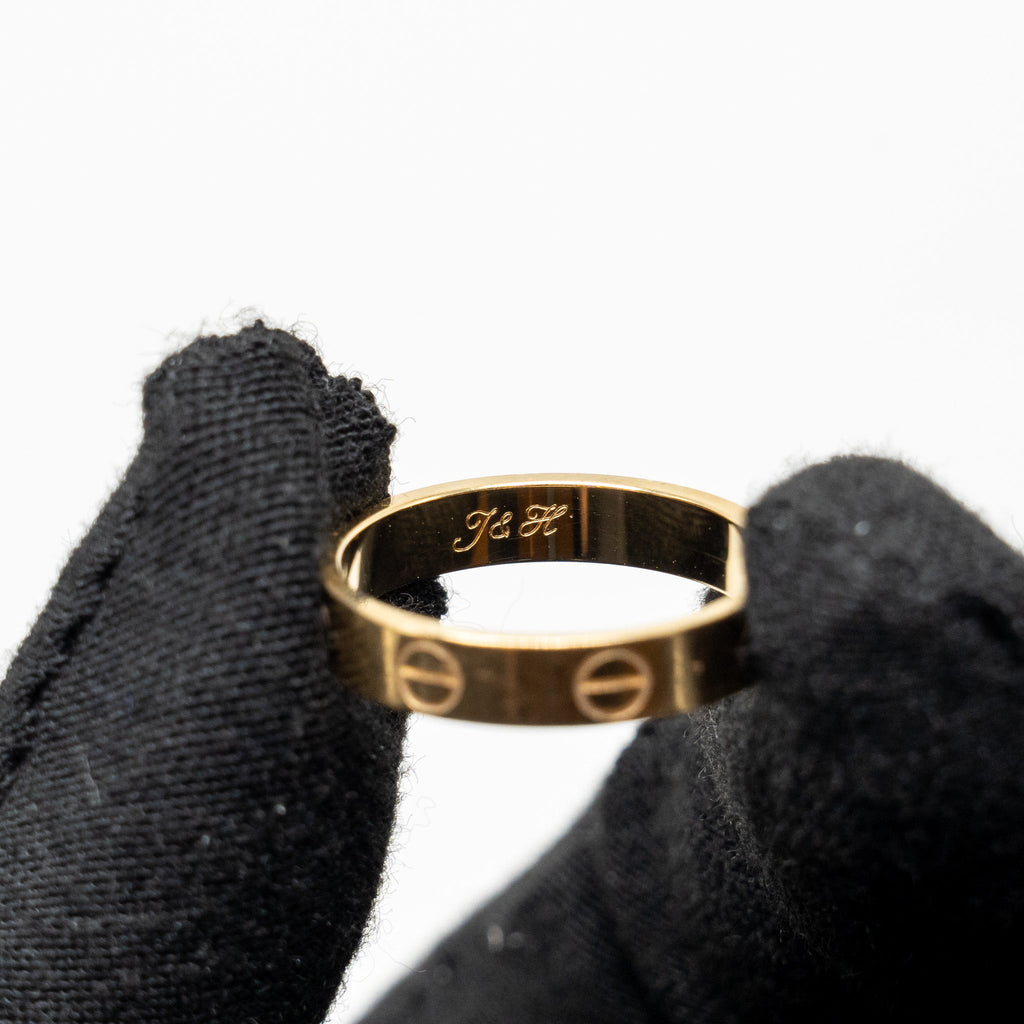 CARTIER LOVE WEDDING BAND 18K YELLOW GOLD