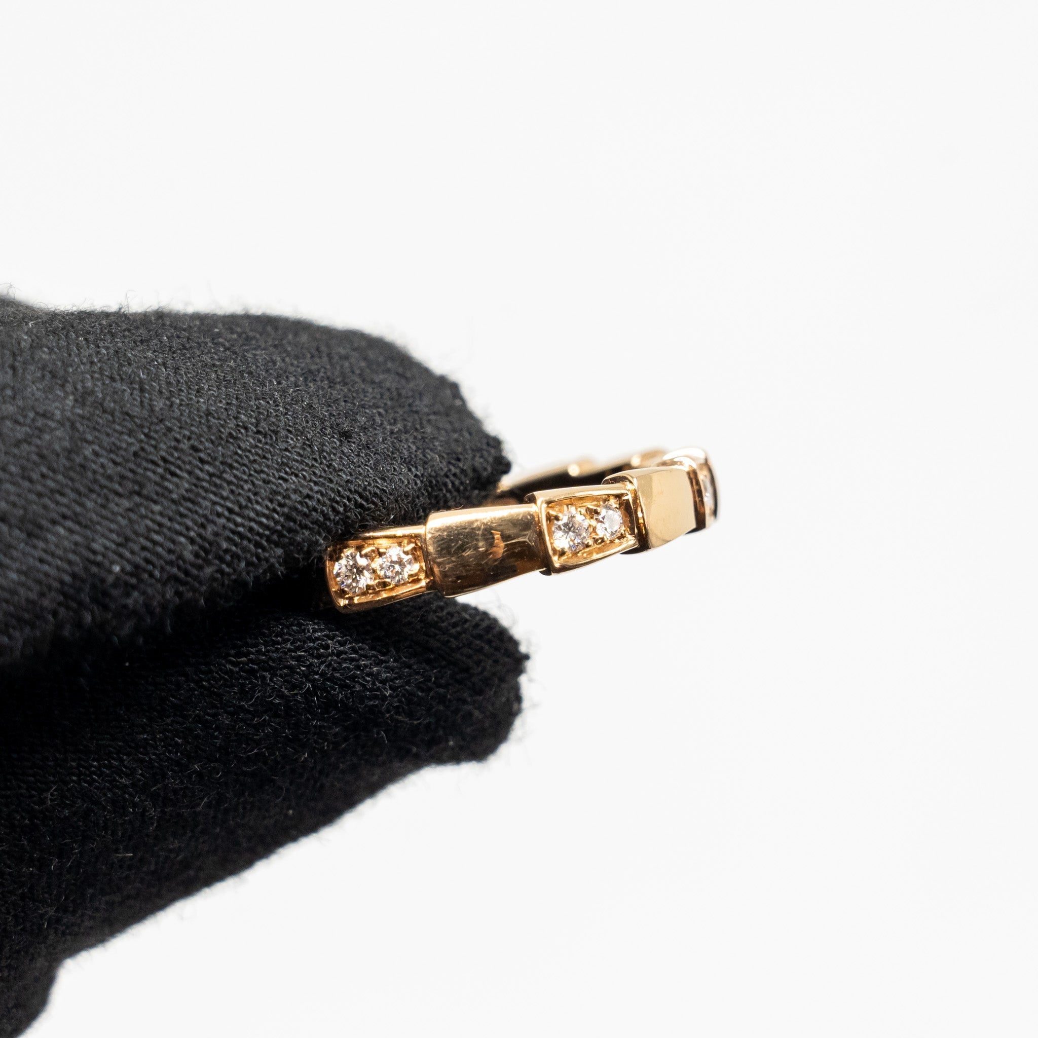 BVLGARI SERPENTI VIPER RING ROSE GOLD, DIAMONDS