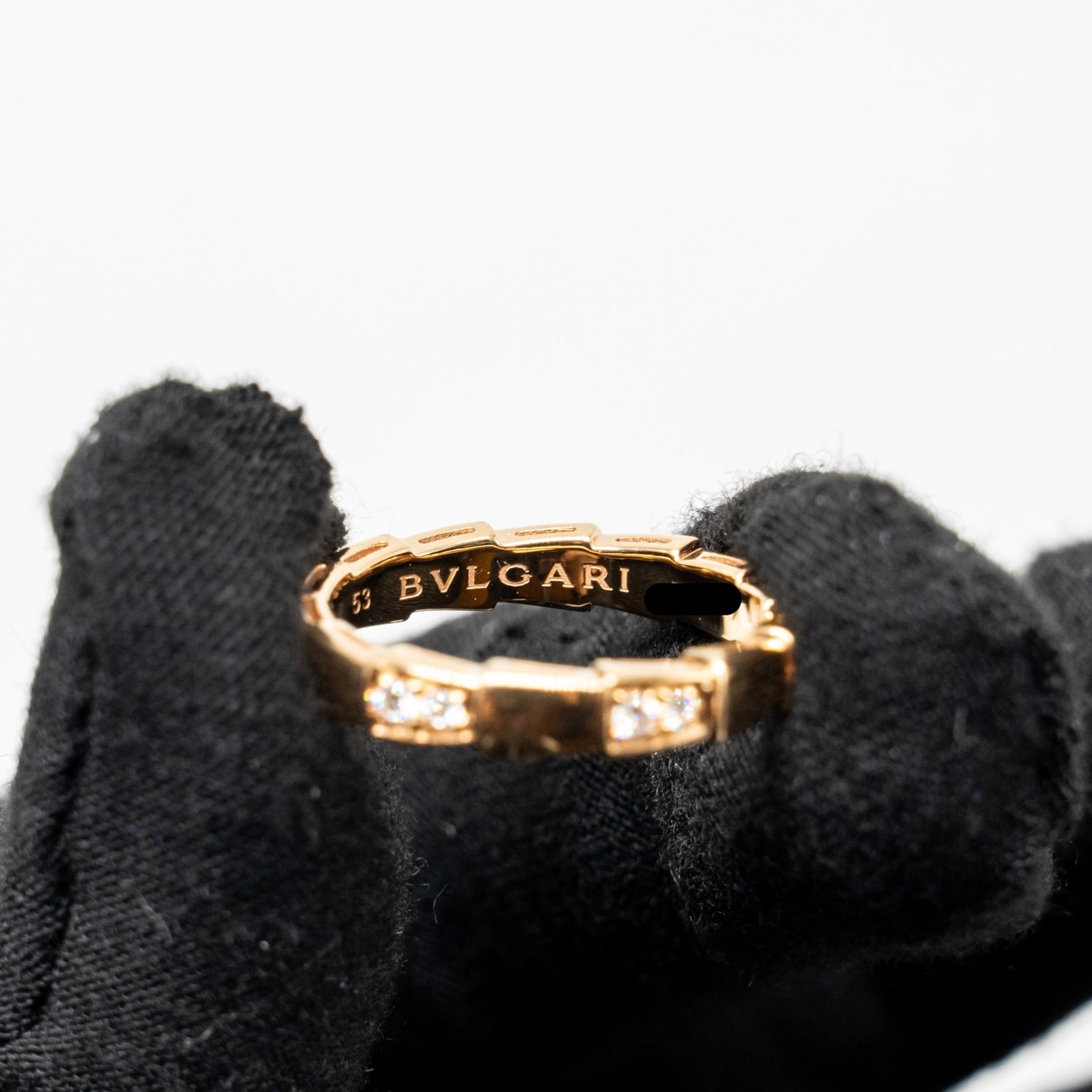 BVLGARI SERPENTI VIPER RING ROSE GOLD, DIAMONDS