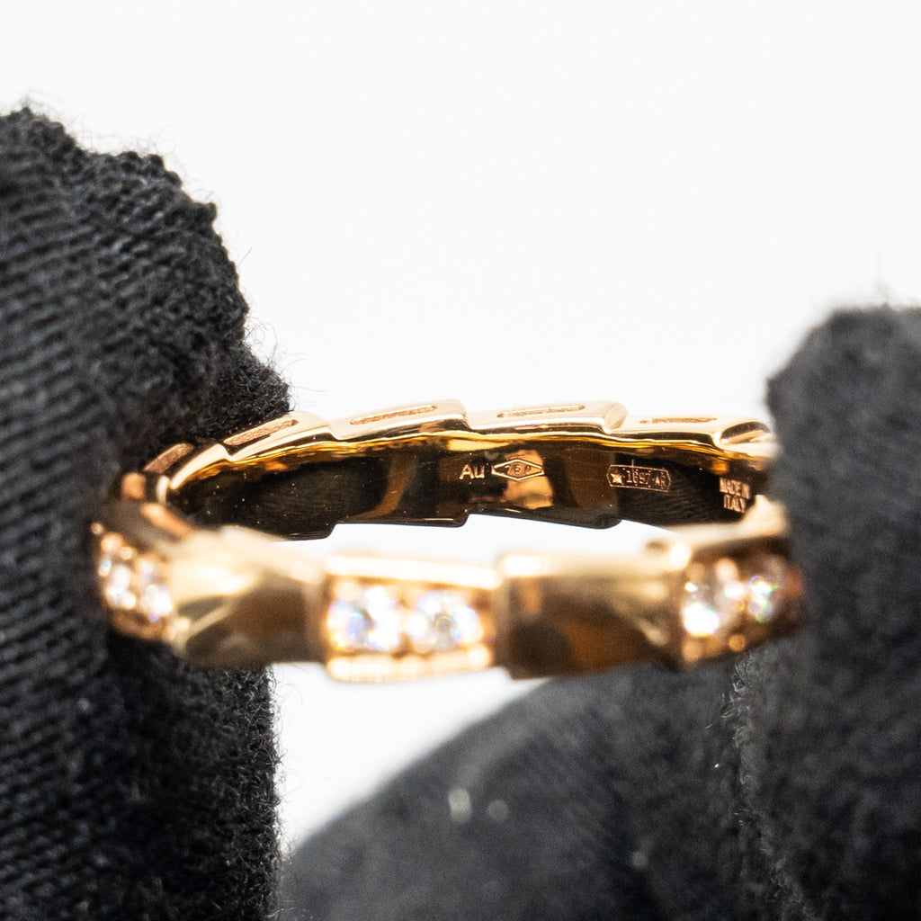 BVLGARI SERPENTI VIPER RING ROSE GOLD, DIAMONDS