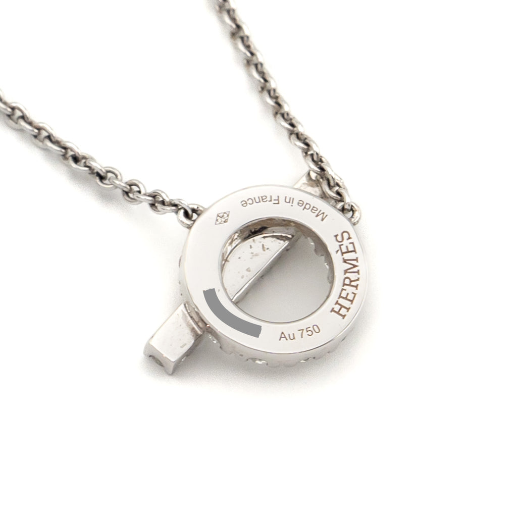 HERMES FINESSE PENDANTS WHITE GOLD WITH DIAMONDS