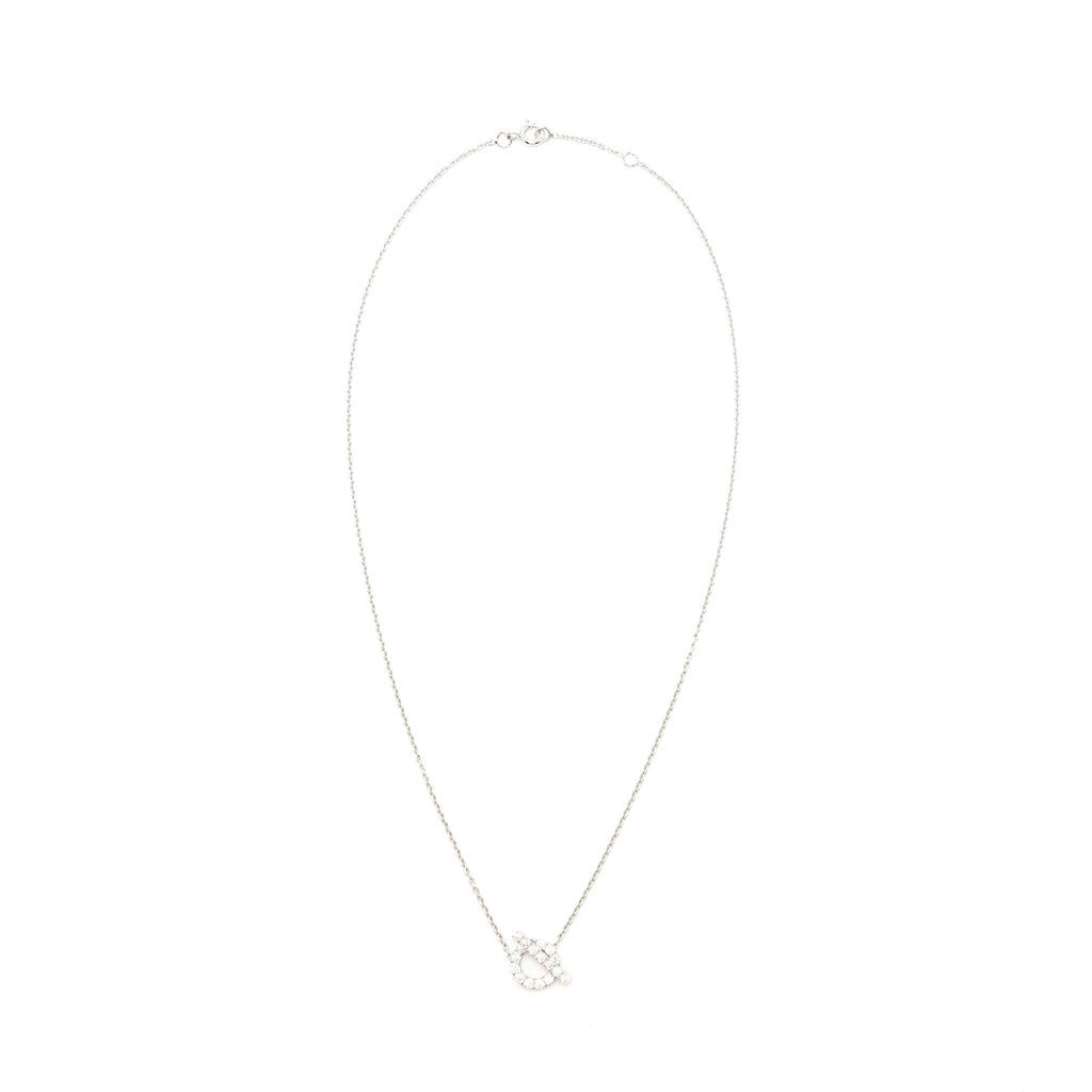 HERMES FINESSE NECKLACE WHITE GOLD WITH DIAMONDS