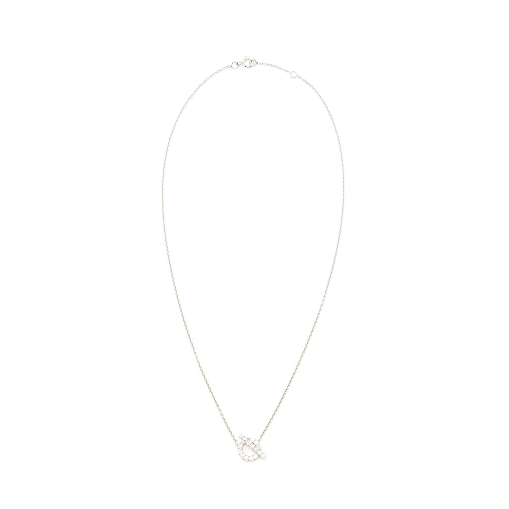 HERMES FINESSE NECKLACE WHITE GOLD