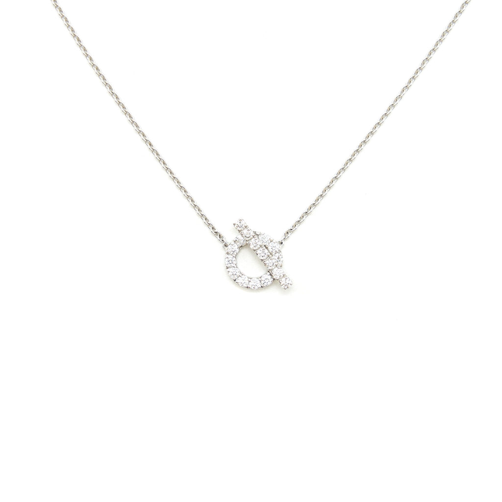 HERMES FINESSE NECKLACE WHITE GOLD