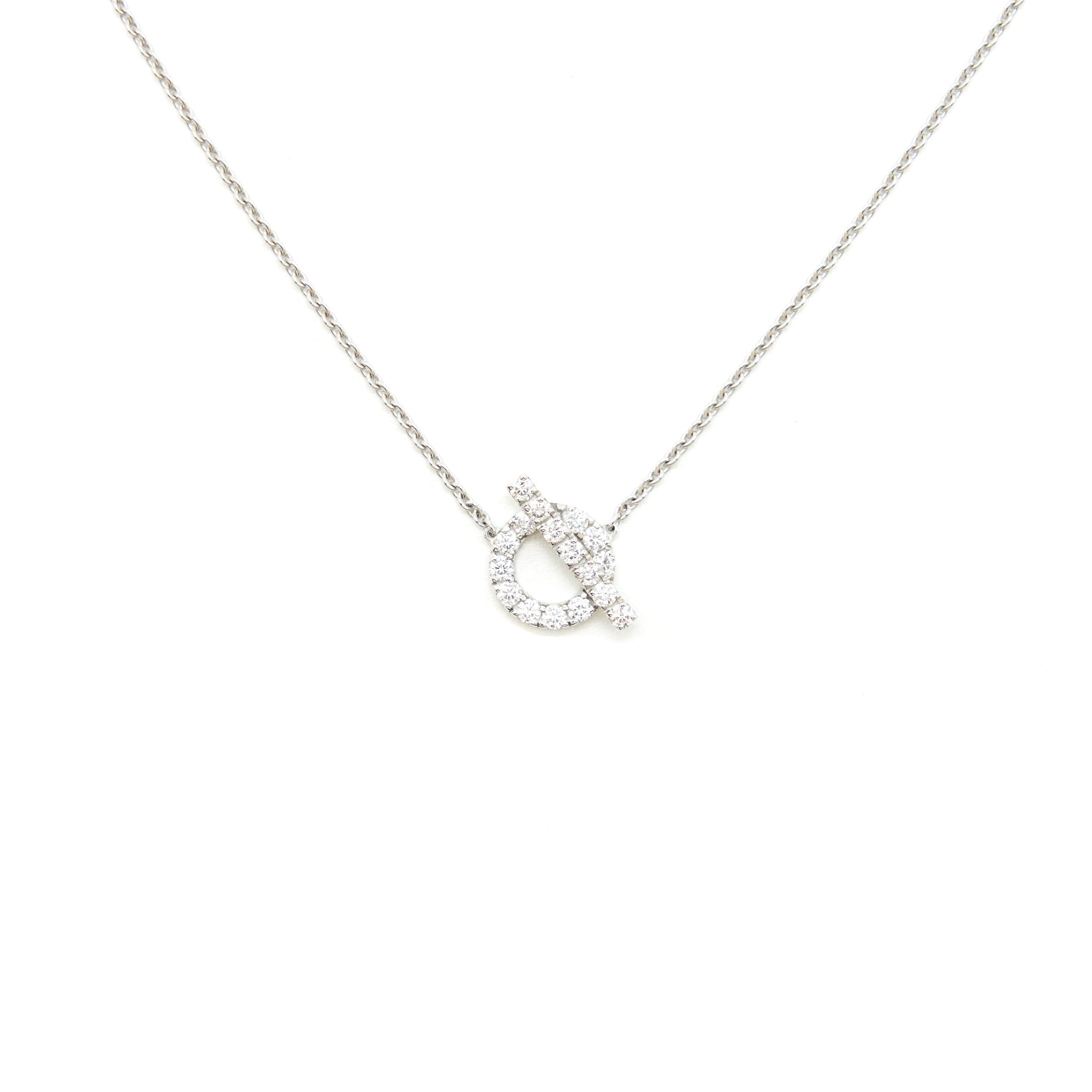 HERMES FINESSE NECKLACE WHITE GOLD