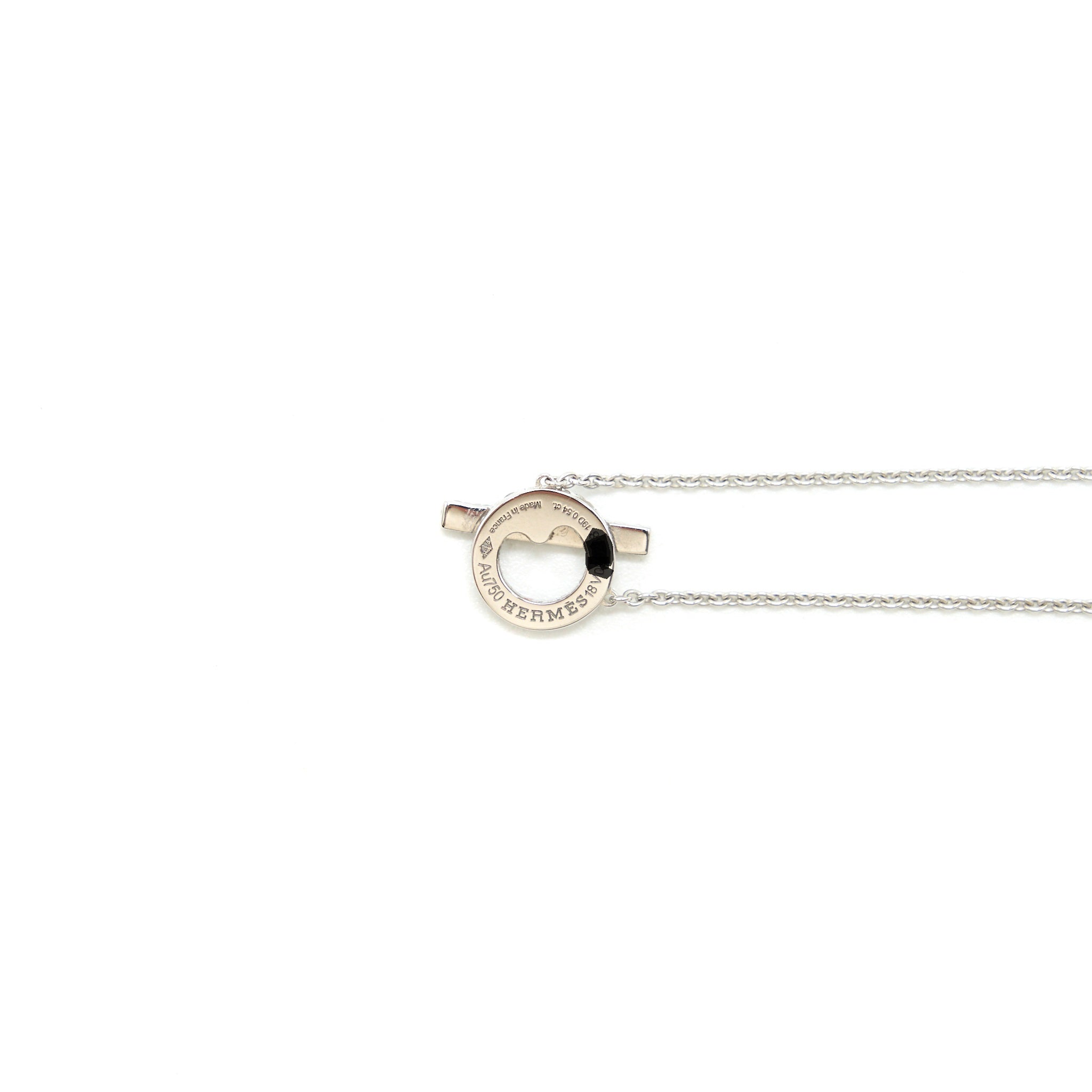 HERMES FINESSE NECKLACE WHITE GOLD WITH DIAMONDS