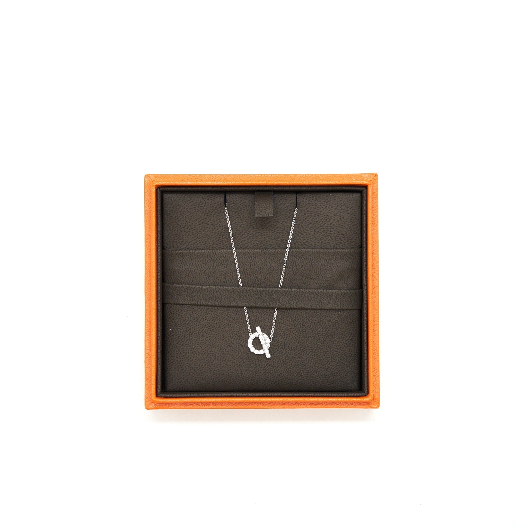 HERMES FINESSE NECKLACE WHITE GOLD WITH DIAMONDS