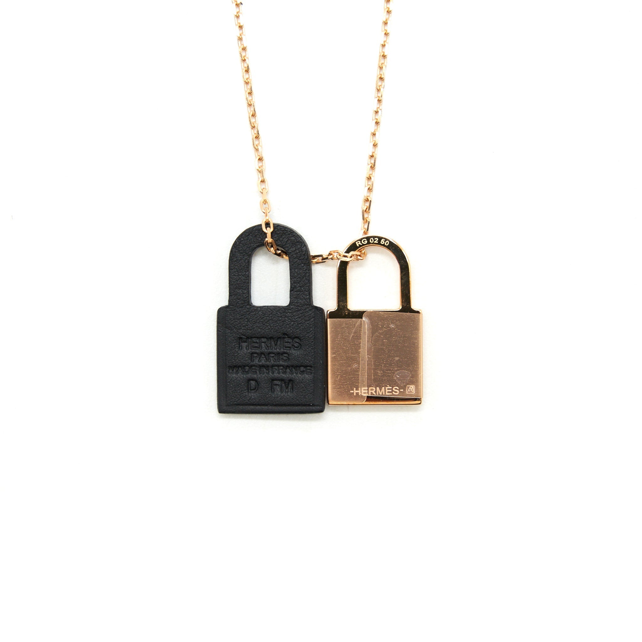 HERMES O'KELLY PENDANT, SMALL MODE BLACK RGHW