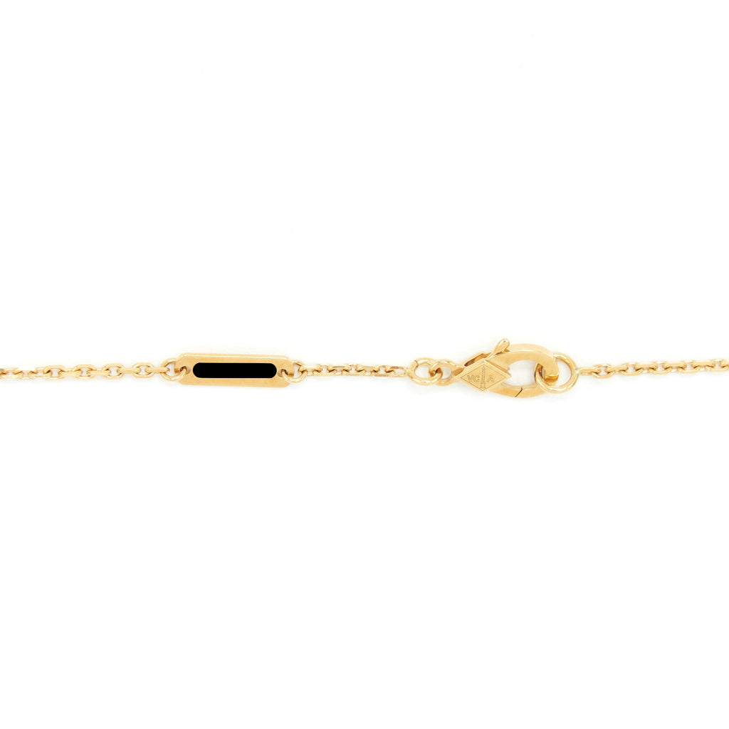VAN CLEEF & ARPELS VINTAGE ALHAMBRA PENDANT YELLOW GOLD MALACHITE
