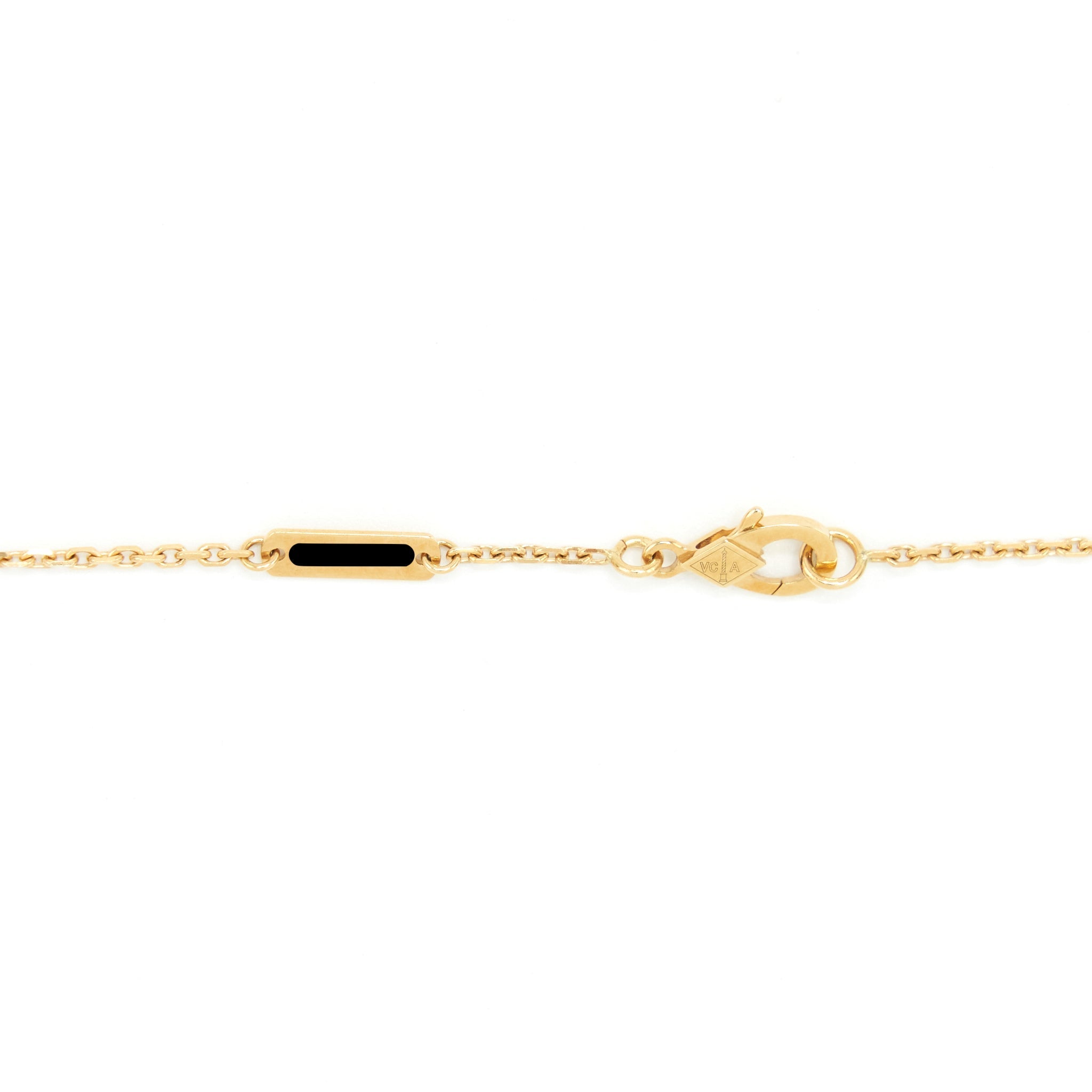 VAN CLEEF & ARPELS VINTAGE ALHAMBRA PENDANT YELLOW GOLD MALACHITE