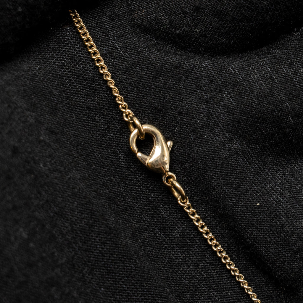 CHANEL I LOVE CHANEL COCO NECKLACE CRYSTAL PINK/LIGHT GOLD TONE