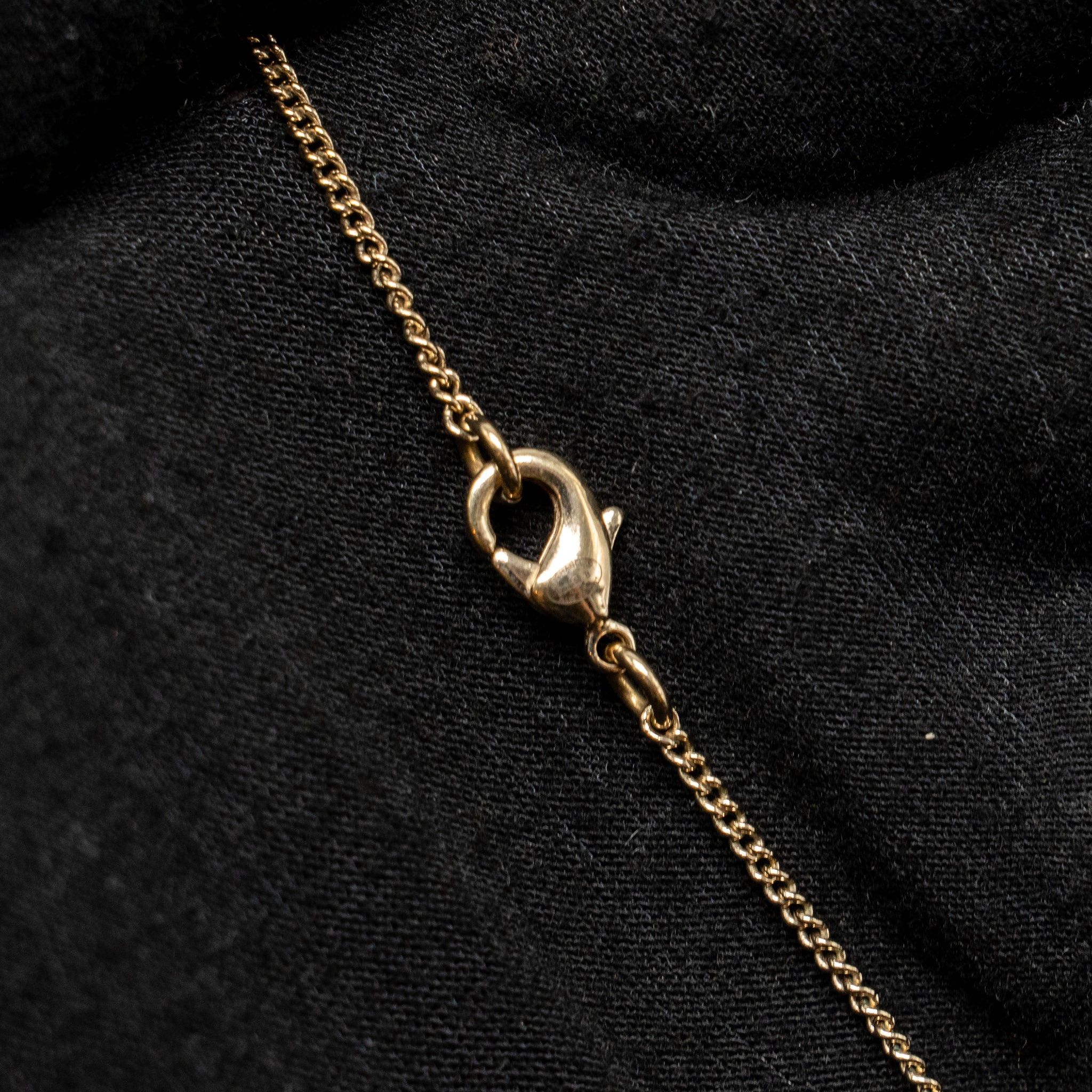 CHANEL I LOVE CHANEL COCO NECKLACE CRYSTAL PINK/LIGHT GOLD TONE