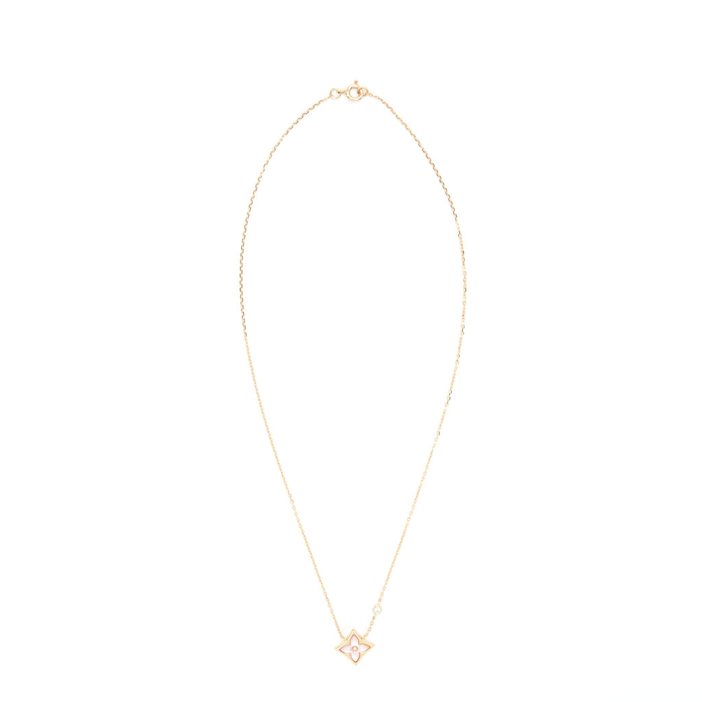 LOUIS VUITTON COLOUR BLOSSOM BB STAR PENDANT, PINK GOLD / PINK MOTHER OF PEARL AND DIAMOND