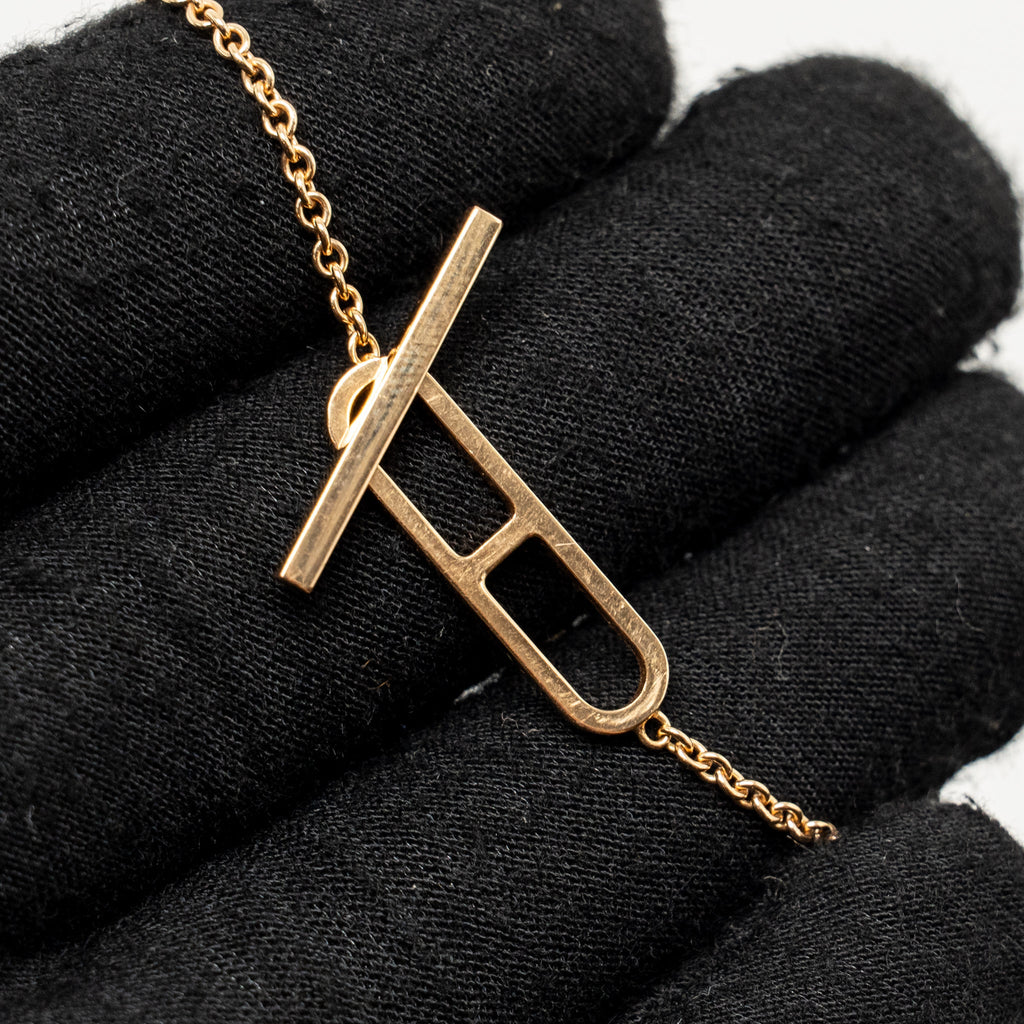 HERMES EVER CHAIN D’ANDRE BRACELET ROSE GOLD
