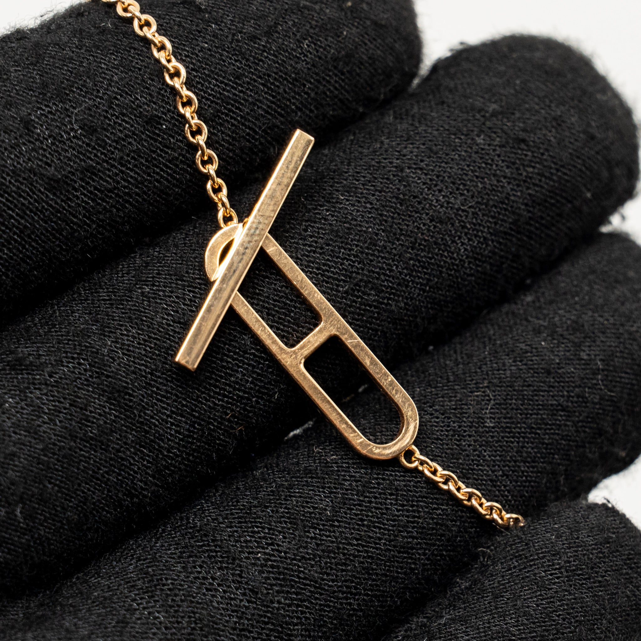 HERMES EVER CHAIN D’ANDRE BRACELET ROSE GOLD